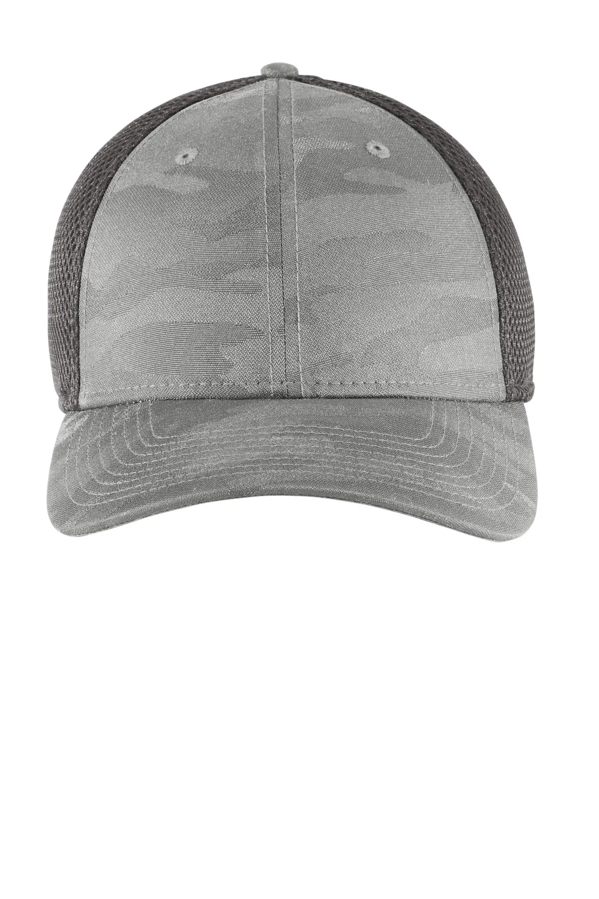 New Era Tonal Camo Stretch Tech Mesh Cap in Rainstorm Grey Camo/ Graphite