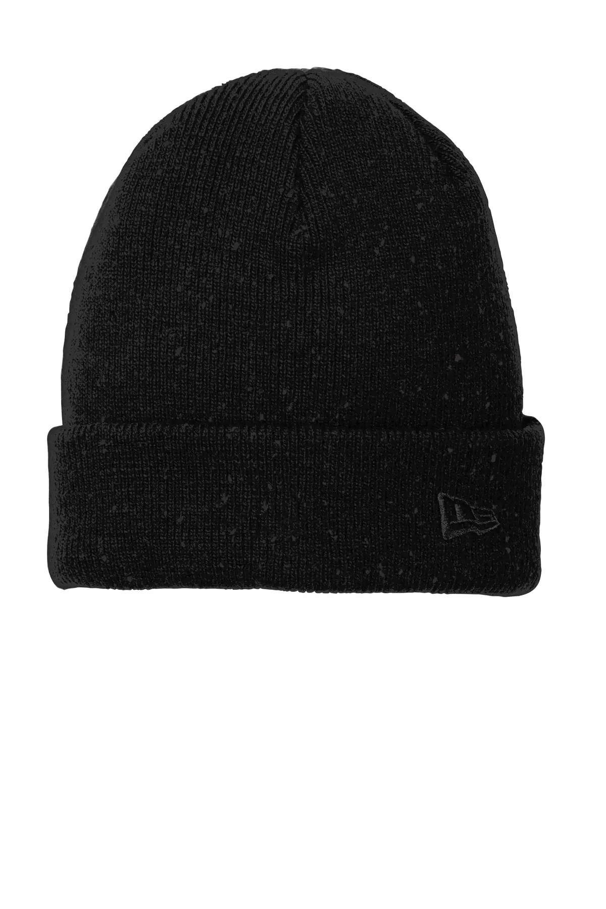 New Era Speckled Beanie. in Black/ Graphite