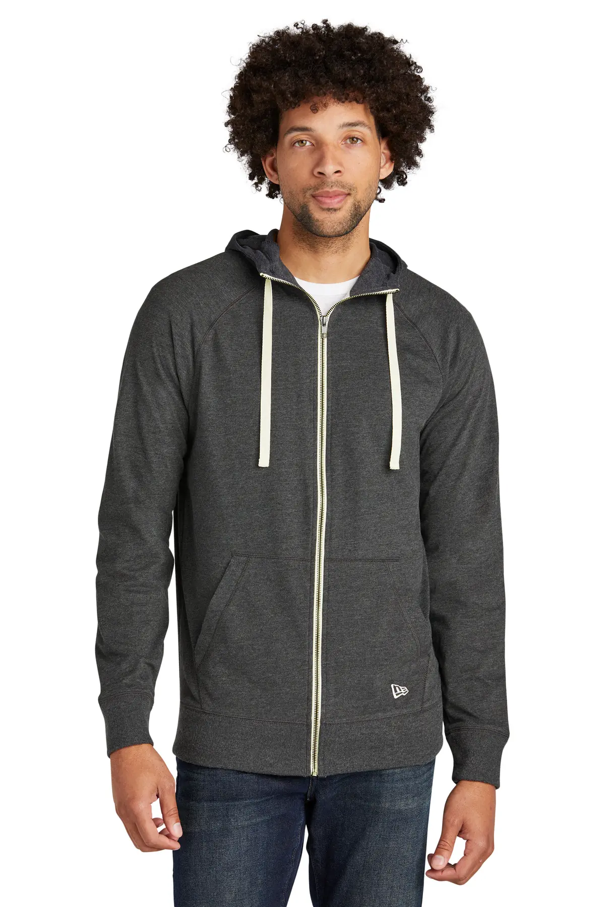 New Era Sueded Cotton Blend Full-Zip Hoodie.