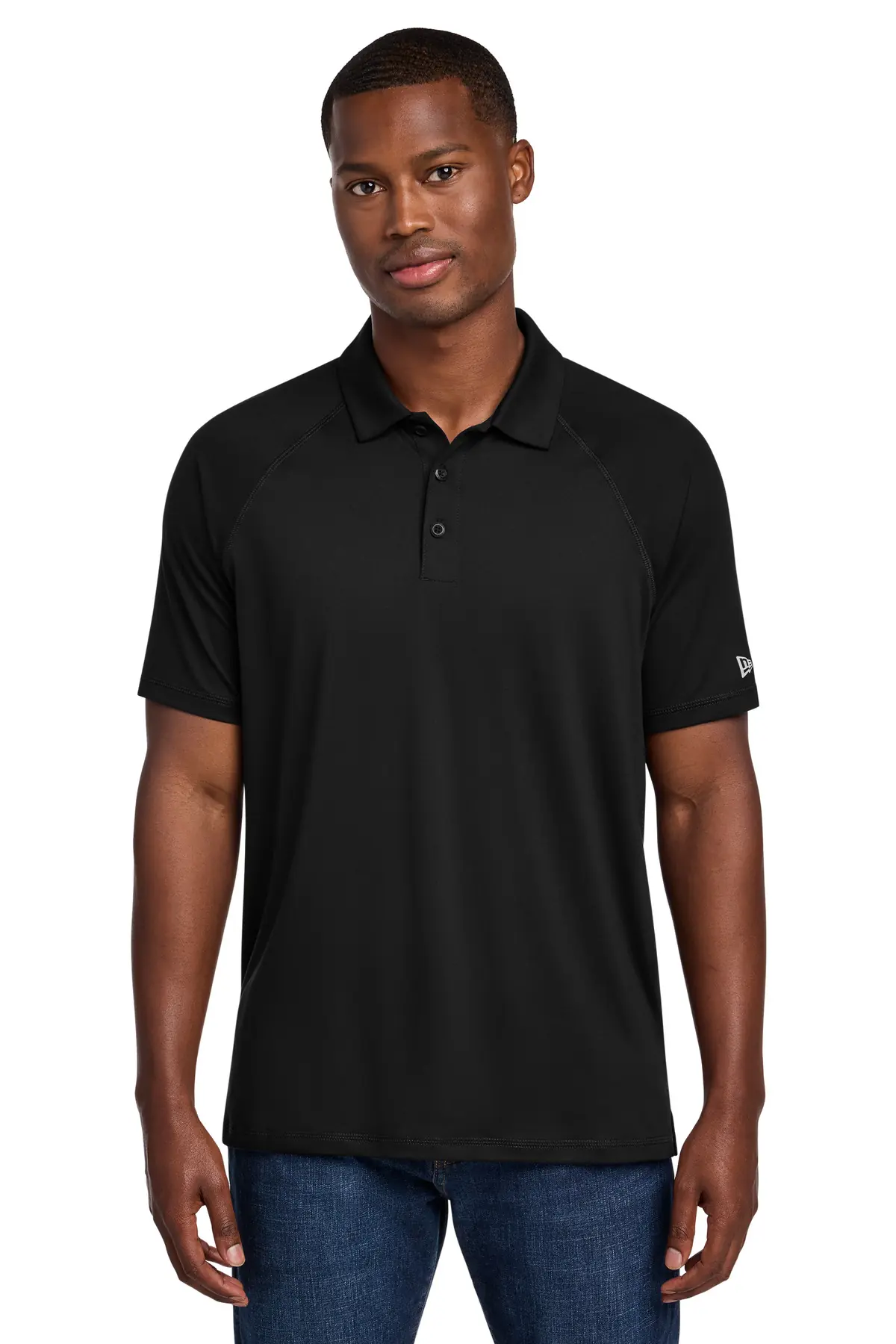 New Era Power Polo in Black