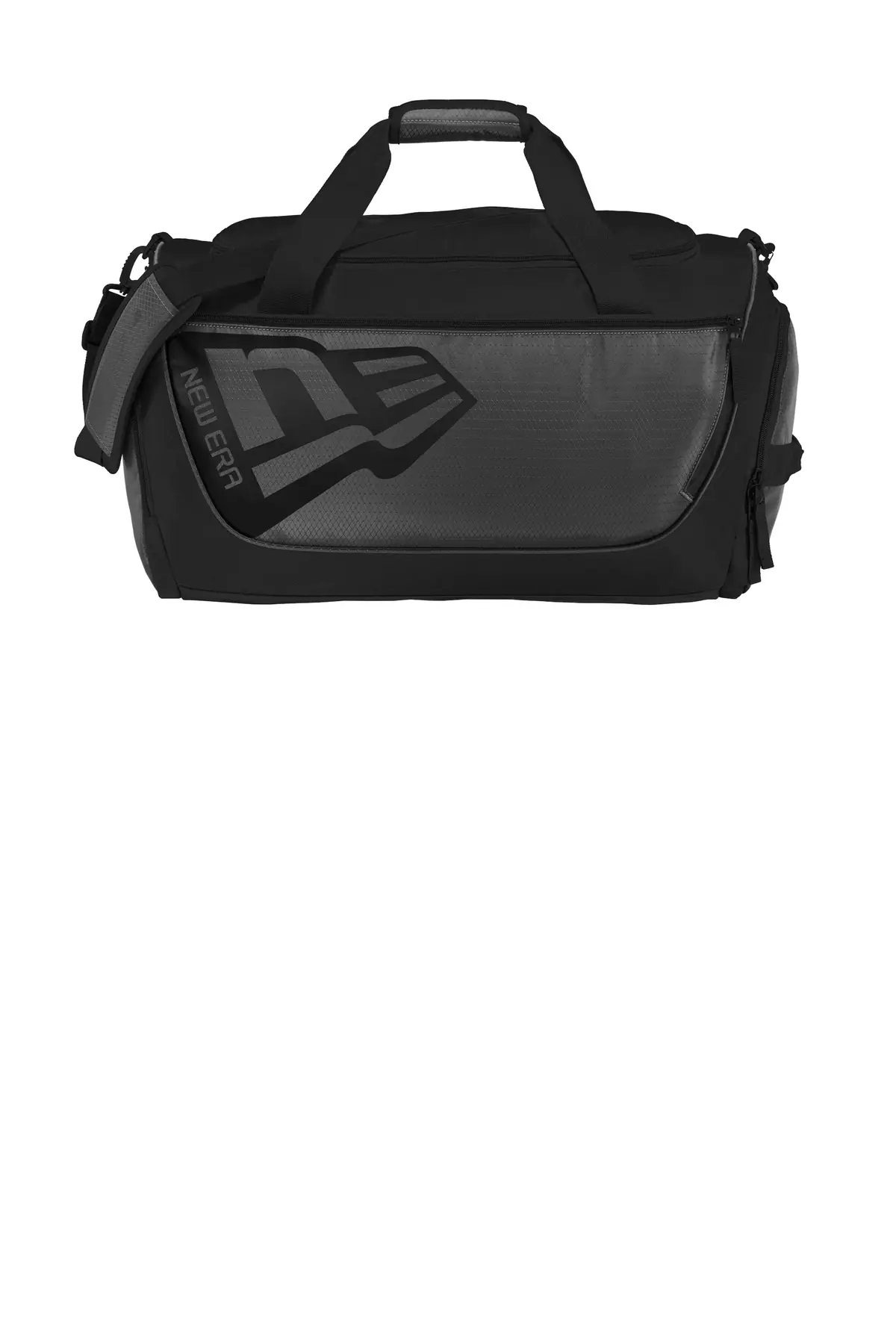 New Era Shutout Duffel in Graphite/ Black