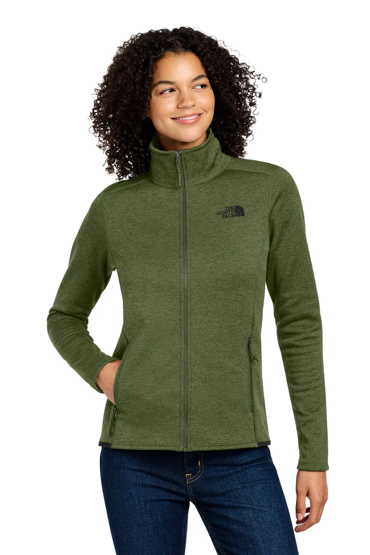 The North Face Women's Skyline Full-Zip Fleece Jacket in Four Leaf Clover Heather