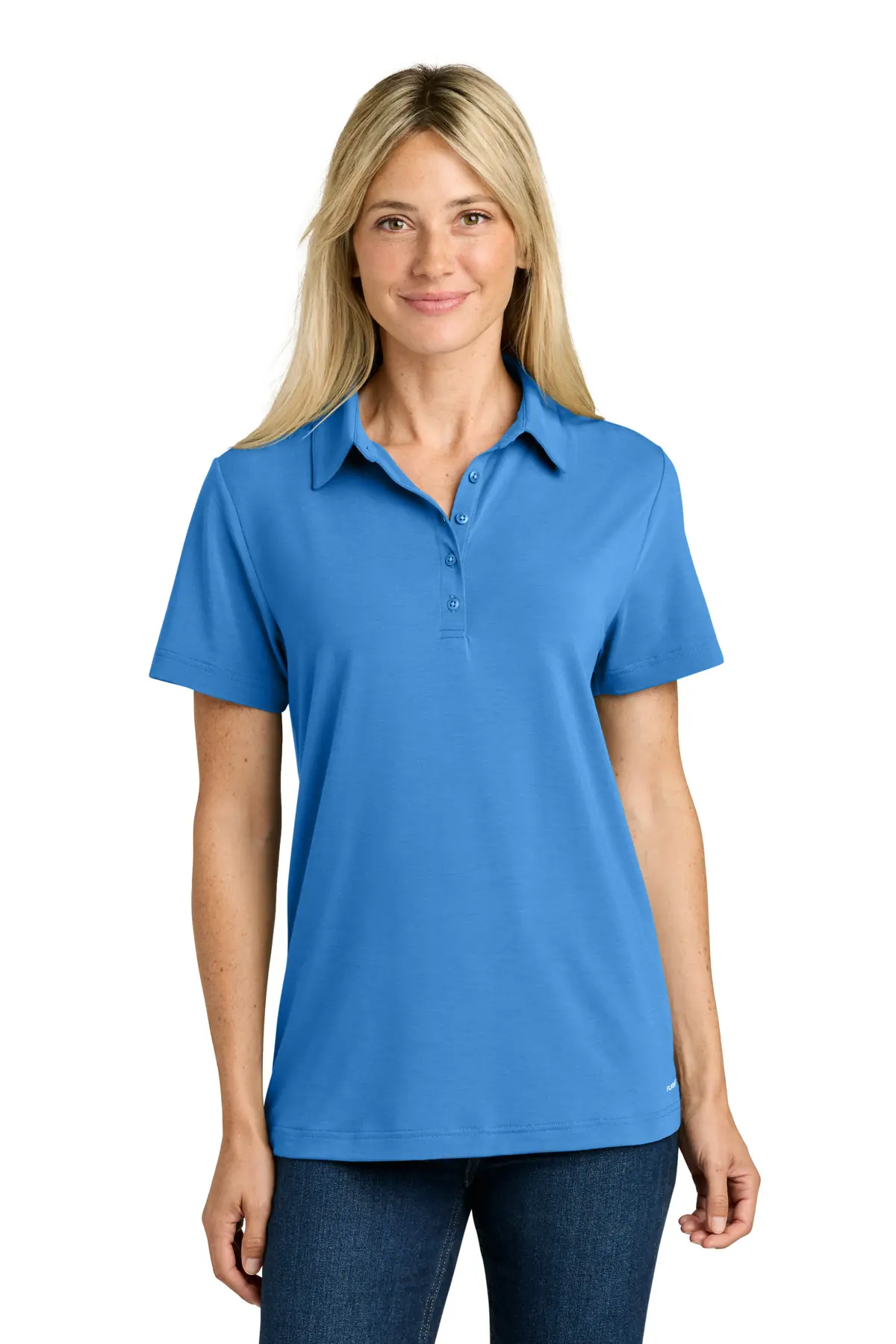 The North Face Women's Canyon Crest Polo in Marina Blue