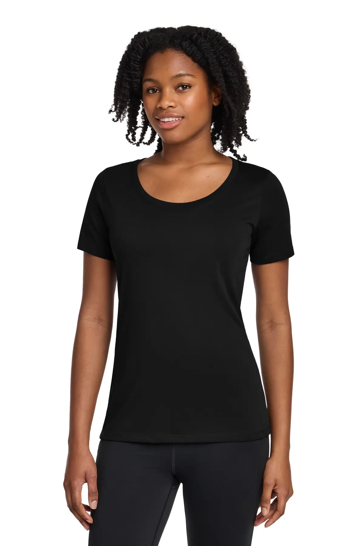 Nike Women's Dri-FIT Cotton/Poly Scoop Neck Tee.