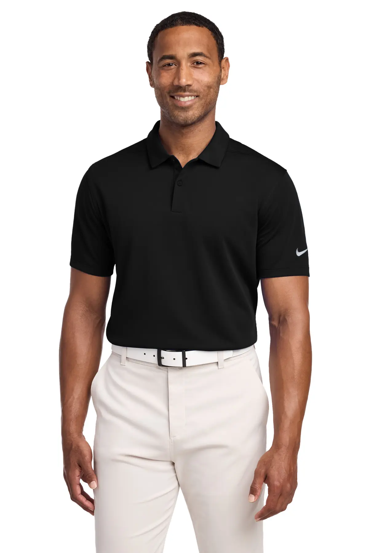 Nike Dry Essential Solid Polo in Black