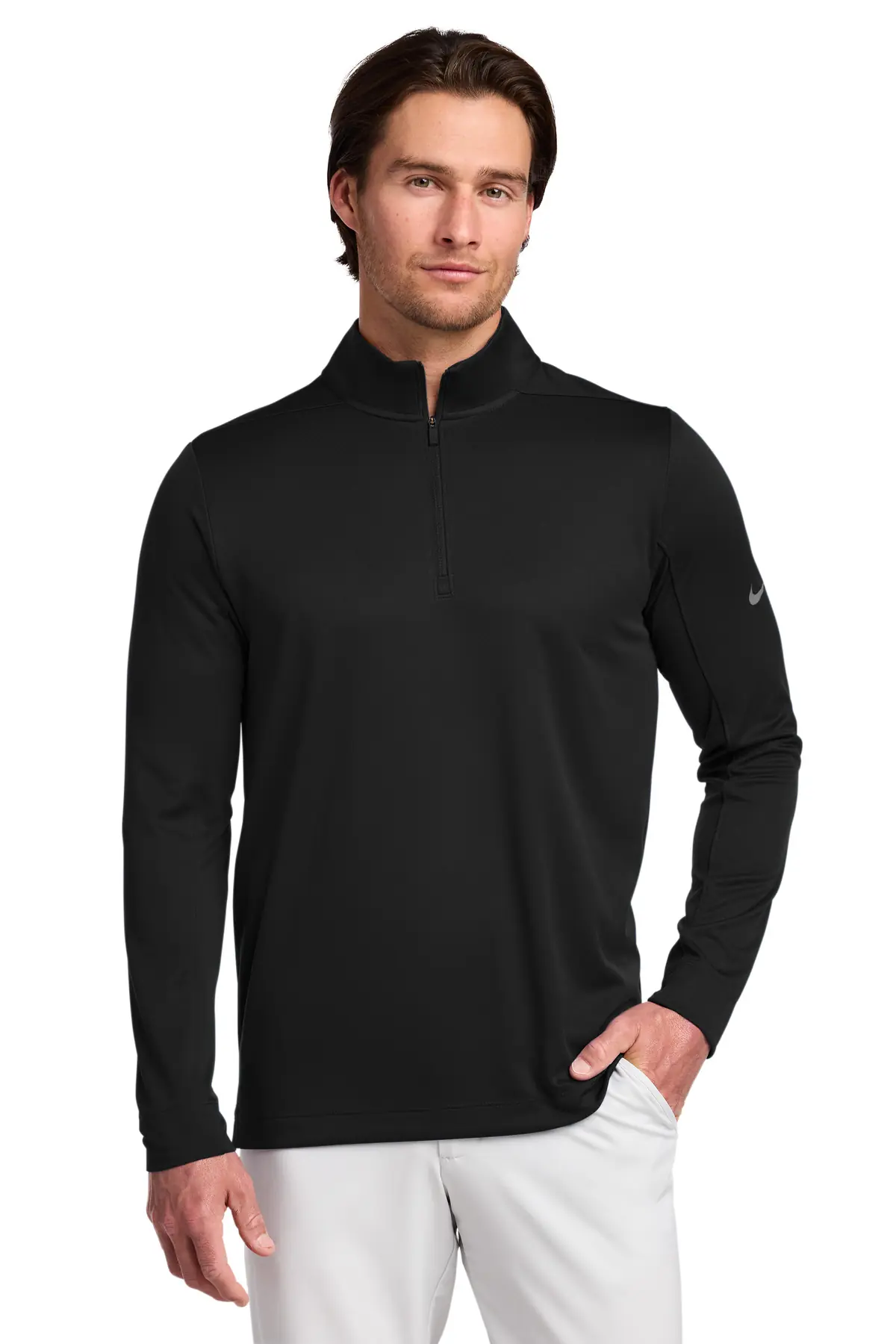 Nike Dry 1/2-Zip Cover-Up in Black