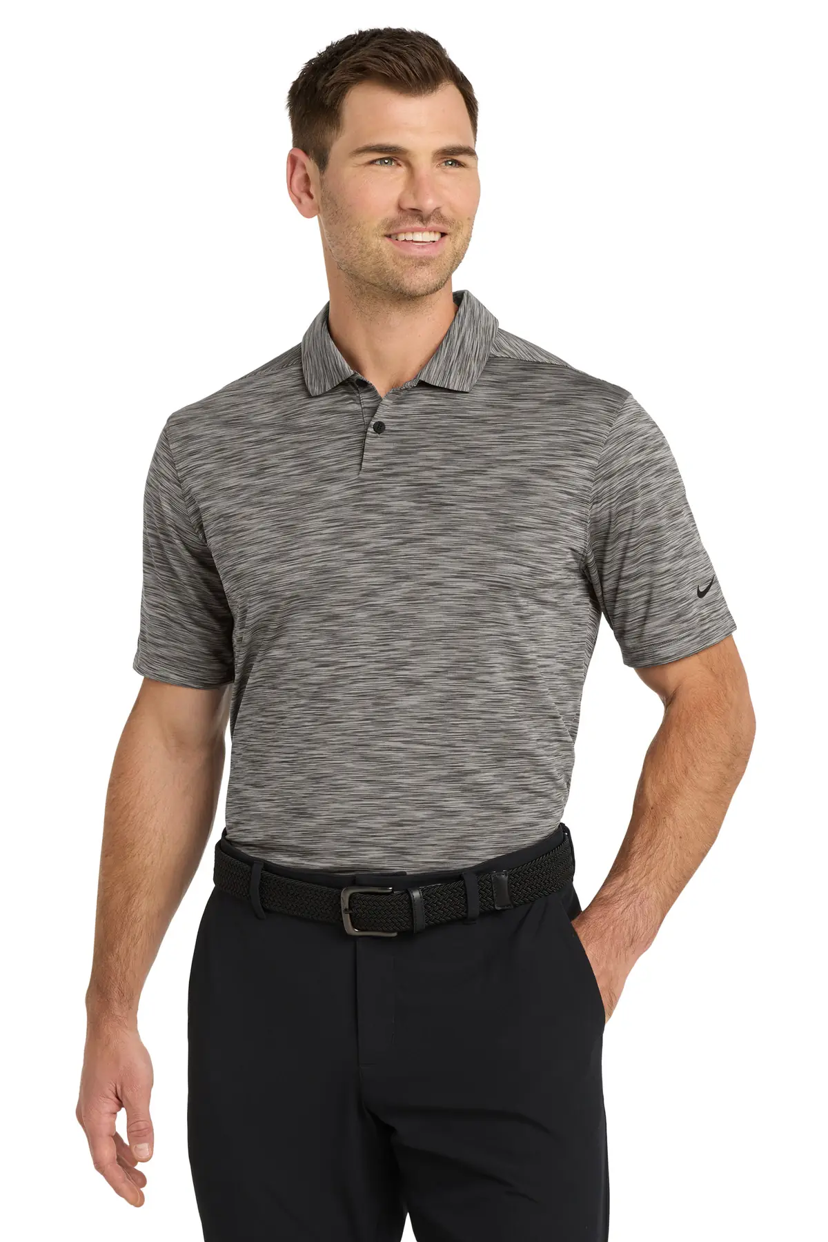 Nike Dri-FIT Vapor Space Dyed Polo in Anthracite