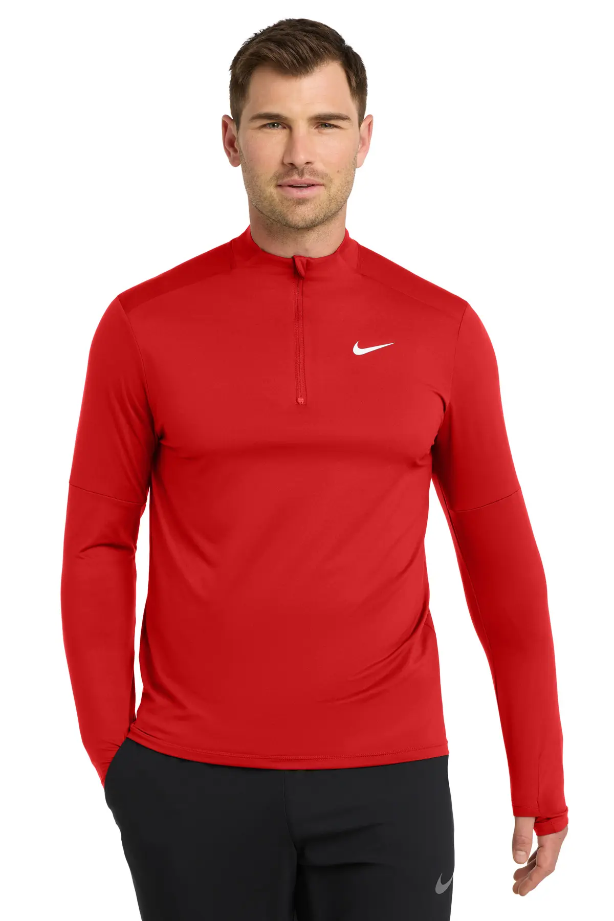 Nike Dri-FIT Element 1/2-Zip Top in Scarlet