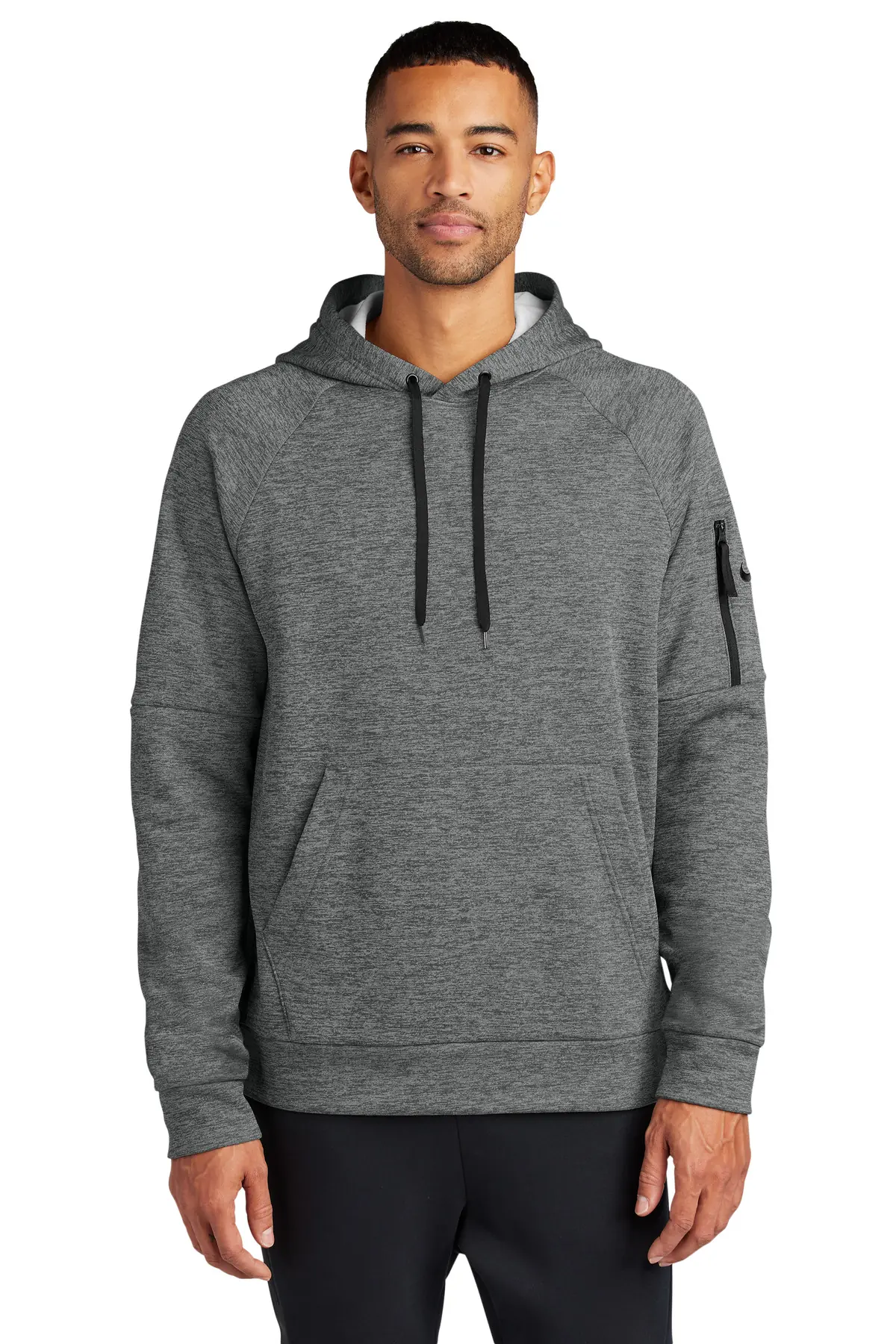 Nike Therma-FIT Pocket Pullover Fleece Hoodie in Charcoal Heather