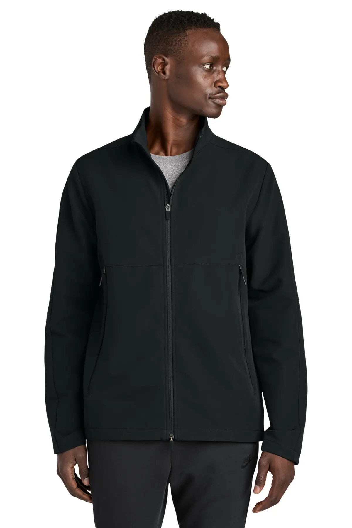 Nike Full-Zip Soft Shell Jacket in Black