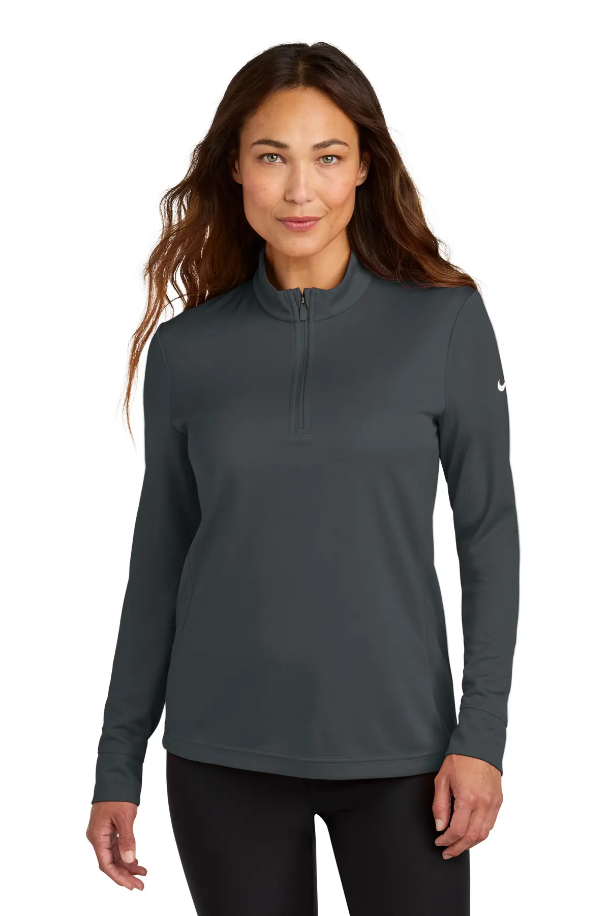 Nike Women's Essential 1/2-Zip Cover-Up in Anthracite
