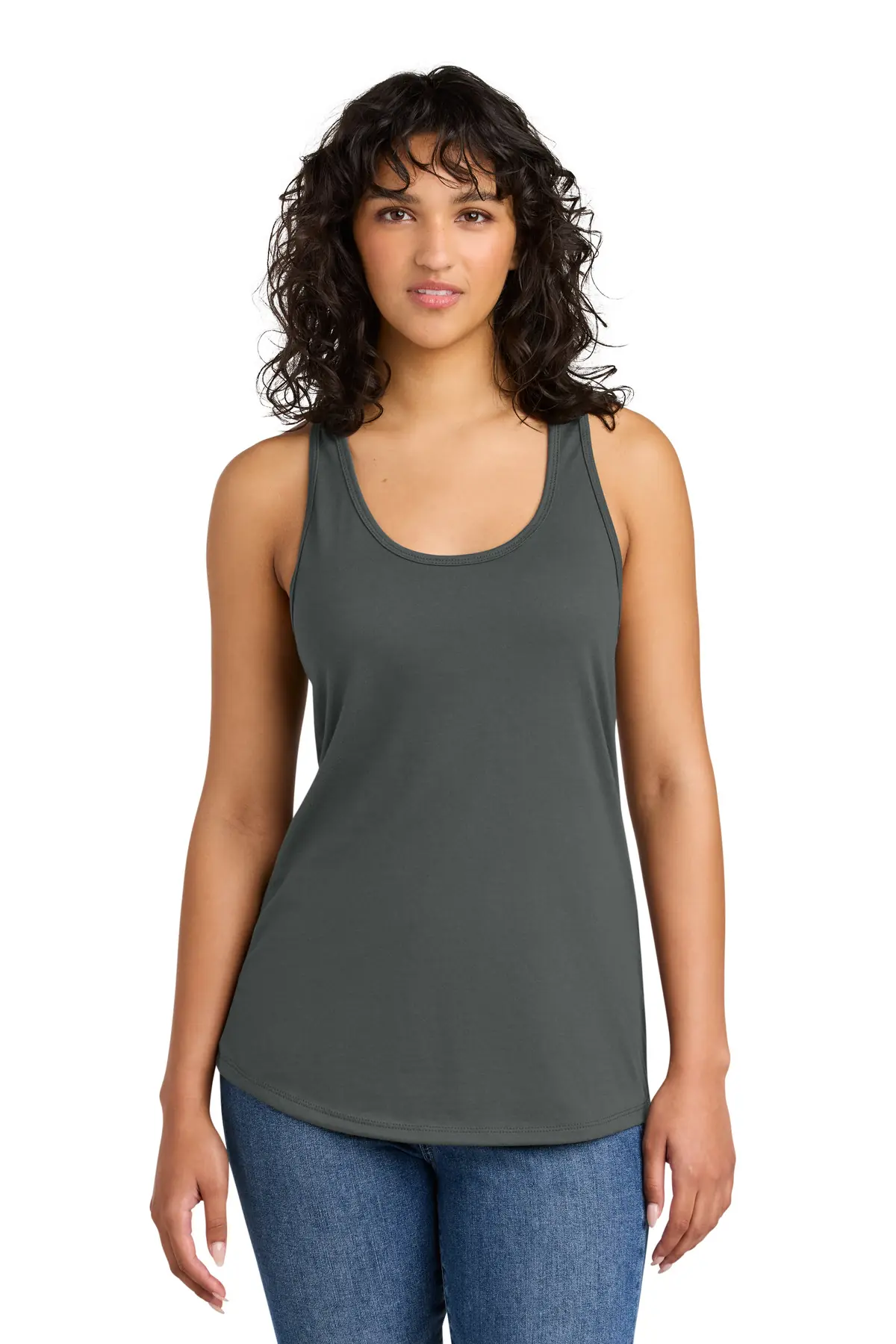 Next Level Apparel Women's Ideal Racerback Tank in Dark Gray