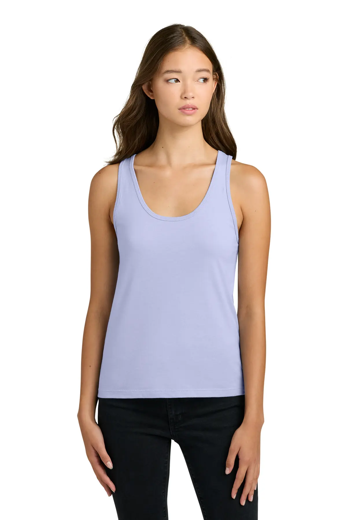 Next Level Apparel Women's Cotton Tank in Lavender