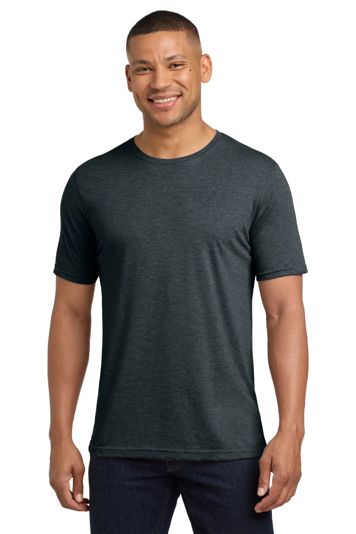 Next Level Apparel Adult Poly/Cotton Tee. in Antique Denim