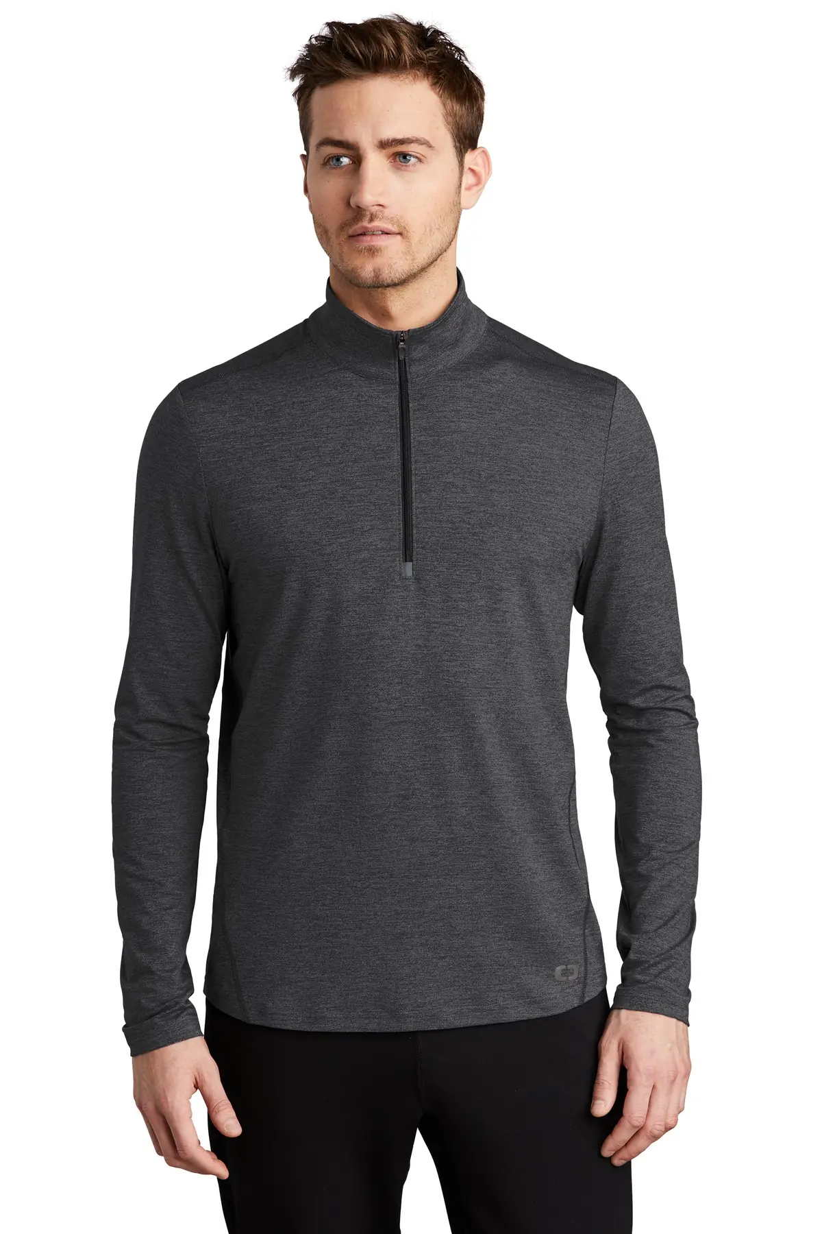 OGIO Force 1/4-Zip in Blacktop Heather