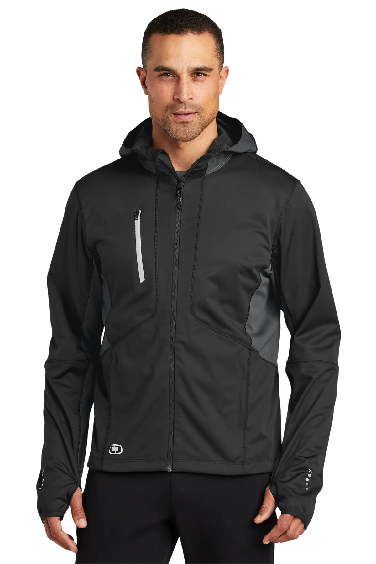 OGIO Pivot Soft Shell. in Blacktop/ Gear Grey