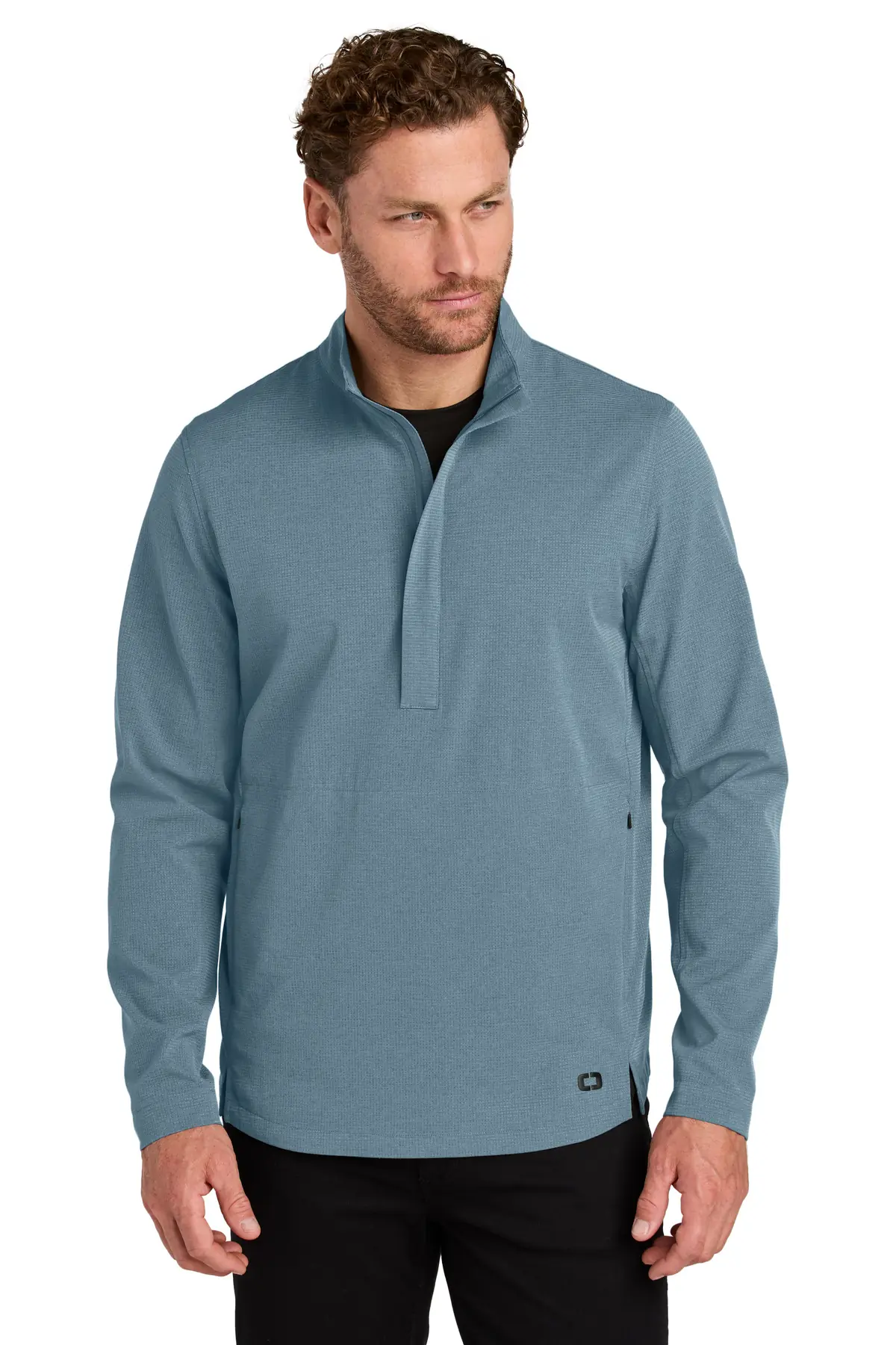 OGIO Aspect 1/2-Zip Pullover in Blue Mist