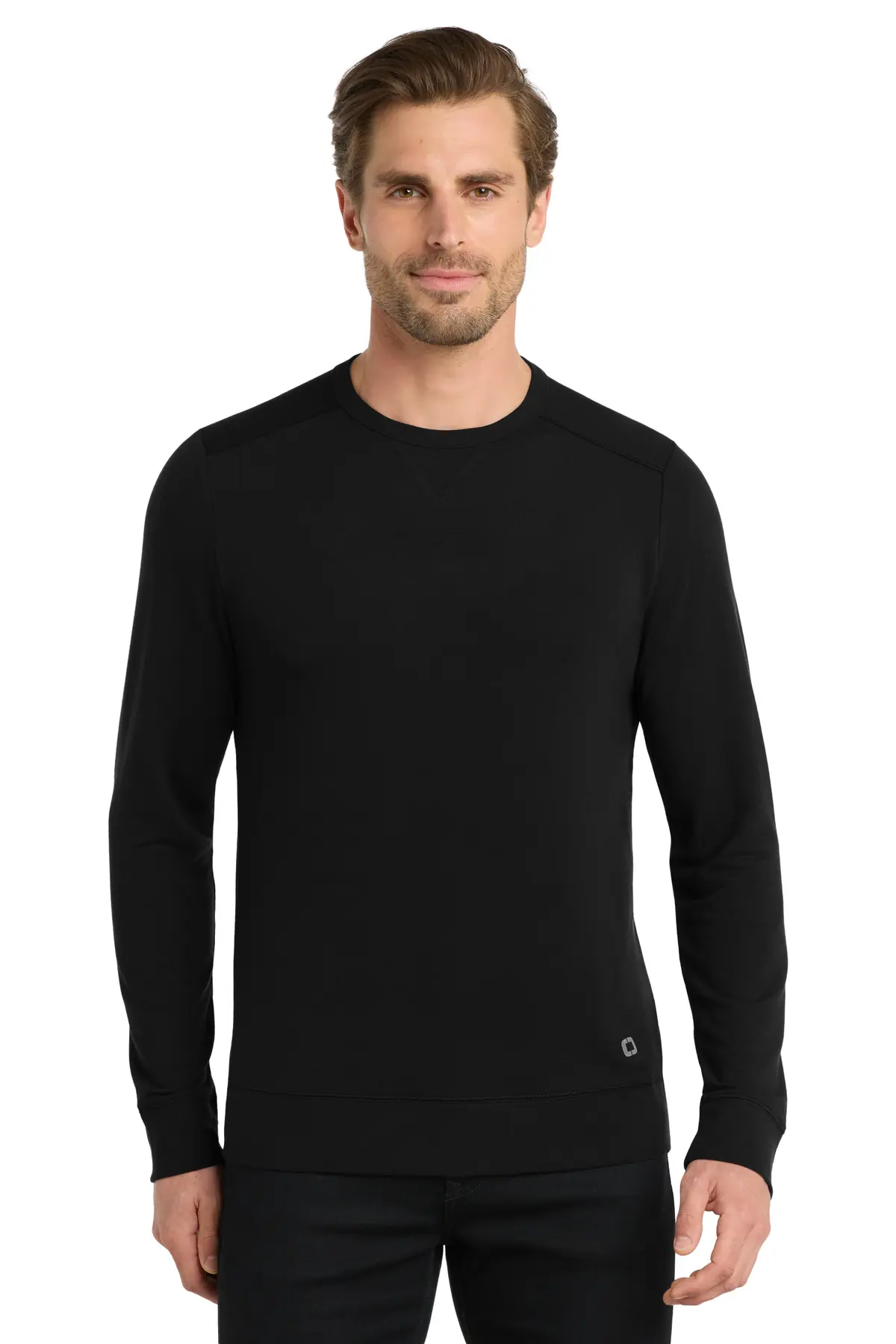OGIO Luuma Flex Long Sleeve Crew in Blacktop
