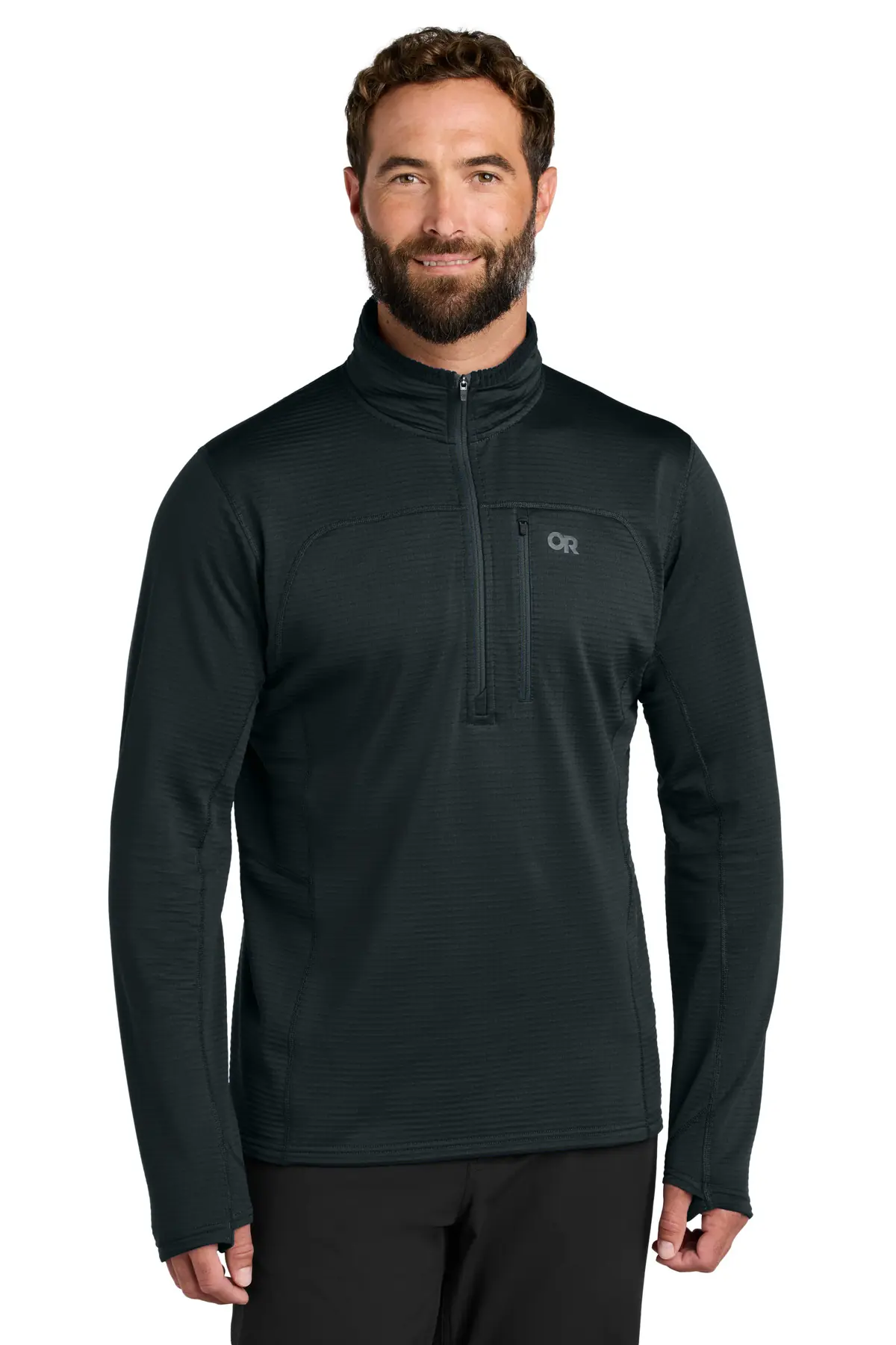 Outdoor Research LIMITED EDITION Outdoor Research Tech Grid 1/4-Zip Fleece in Black
