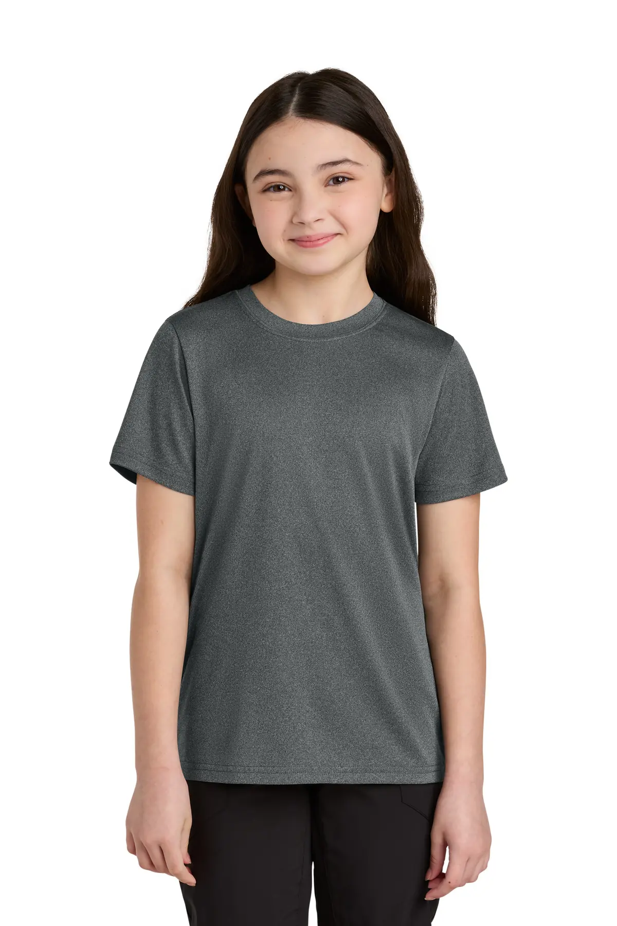 Port & Co Youth Heather Performance Tee
