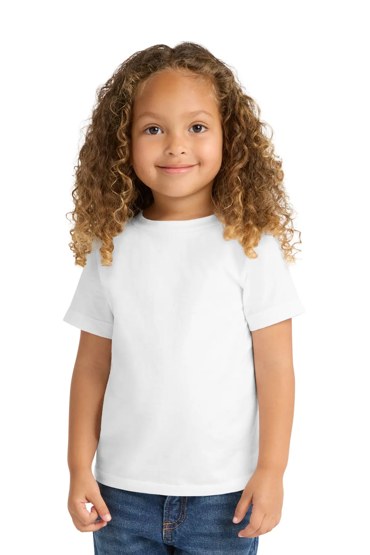 Port & Co Toddler Fan Favorite Tee. in White