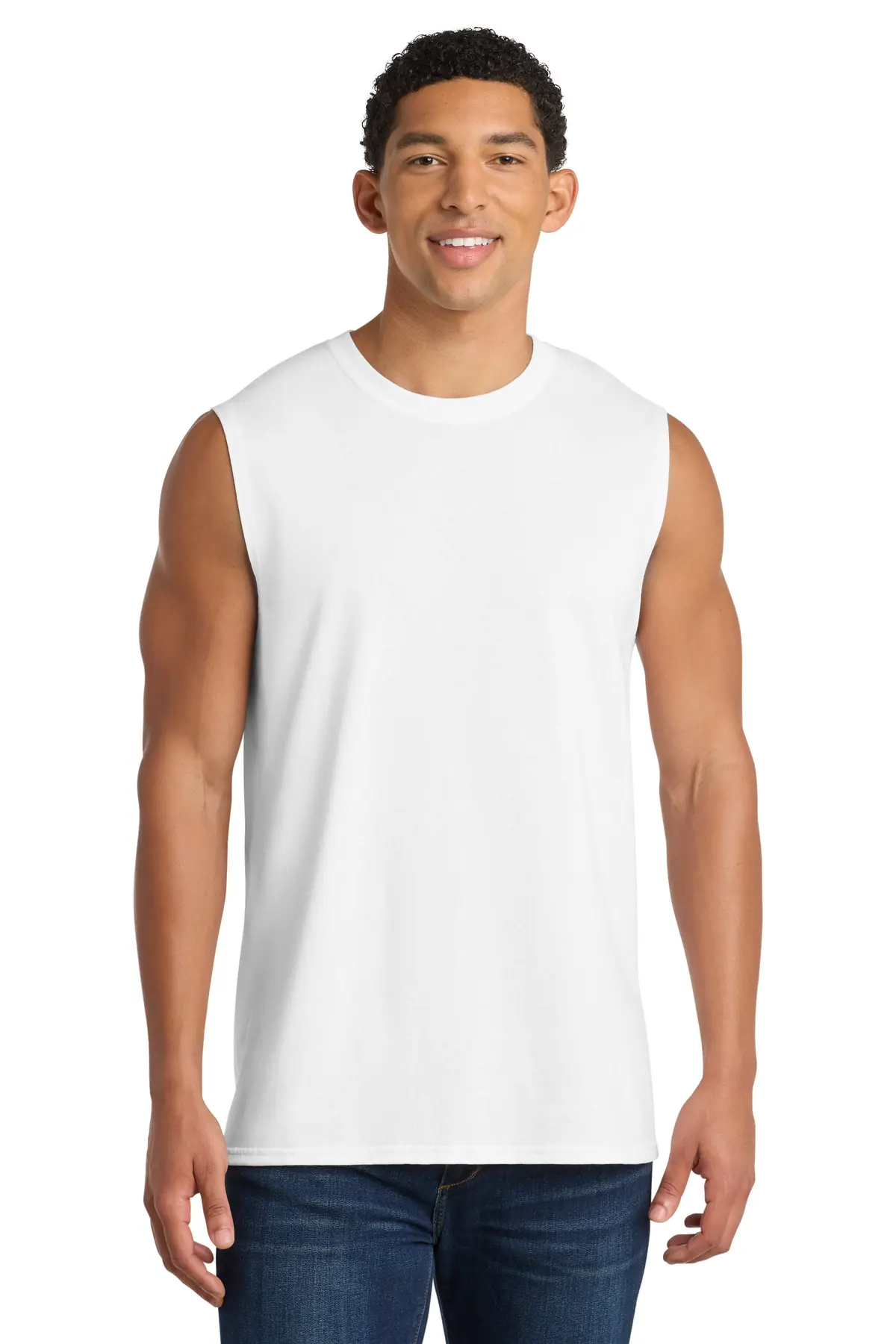 Port & Co Core Cotton Sleeveless Tee.