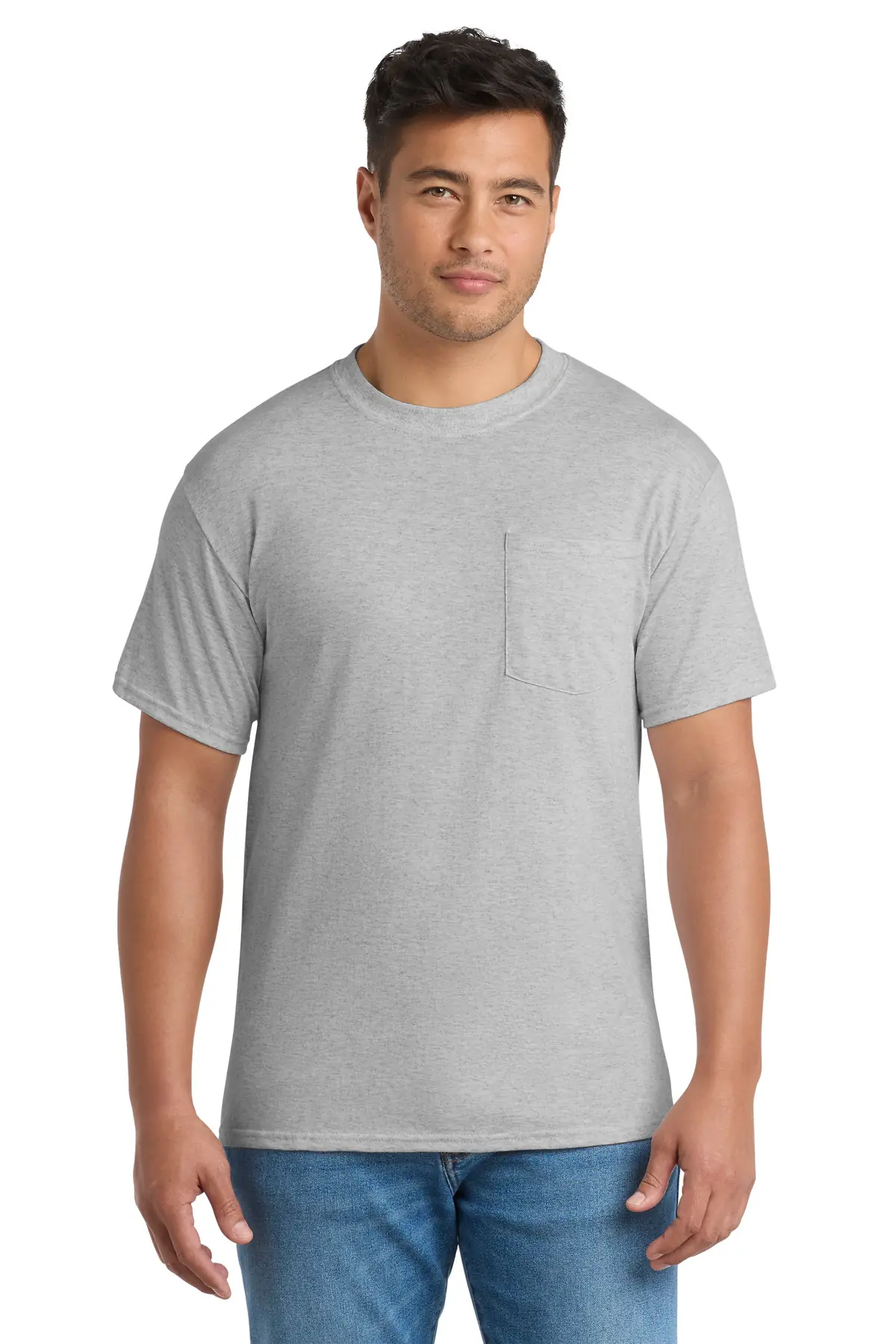 Port & Co Tall Core Blend Pocket Tee.