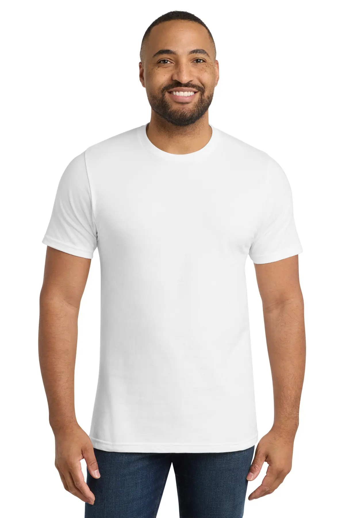 Port & Co Bouncer Tee in White