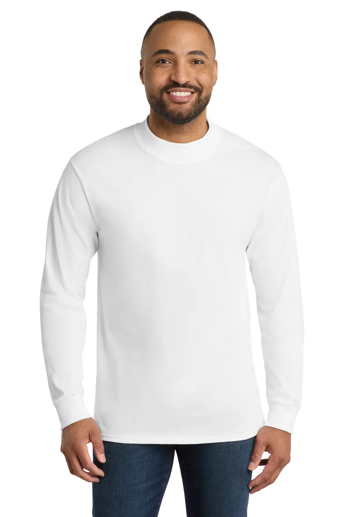 Port & Co Essential Mock Turtleneck.