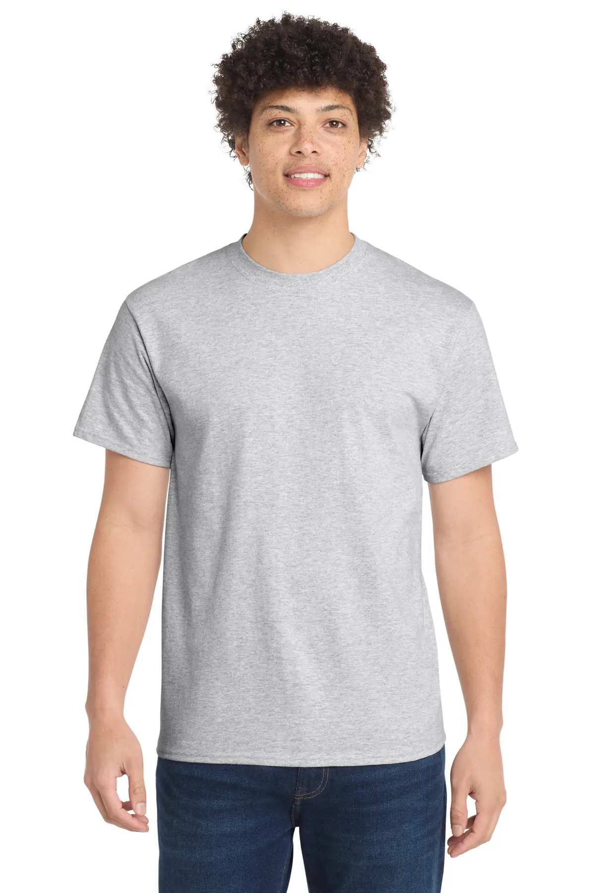 Port & Co Tall Essential Tee. in Ash