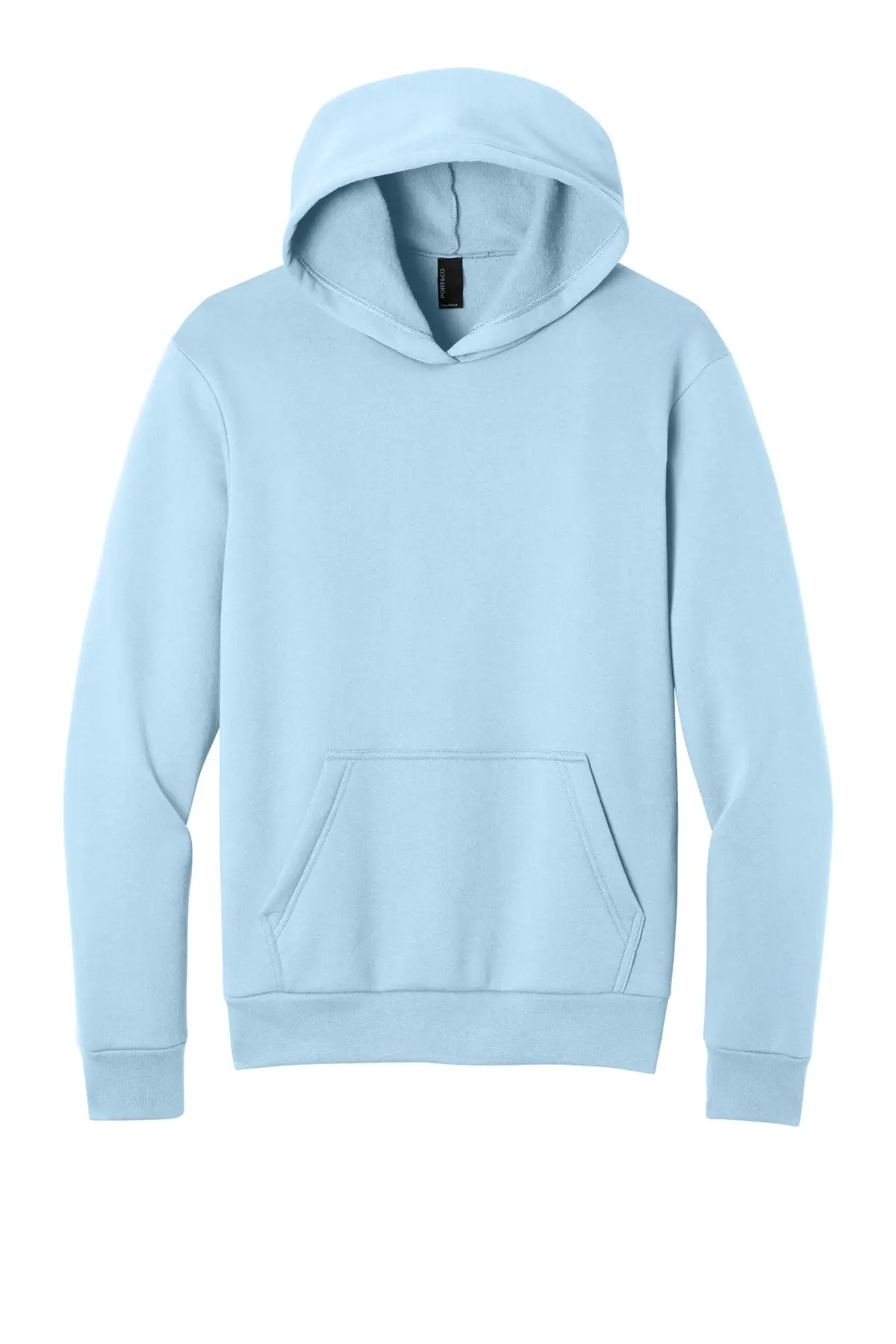 Port & Co Easy Fleece Pullover Hooded Sweatshirt in Ice Blue