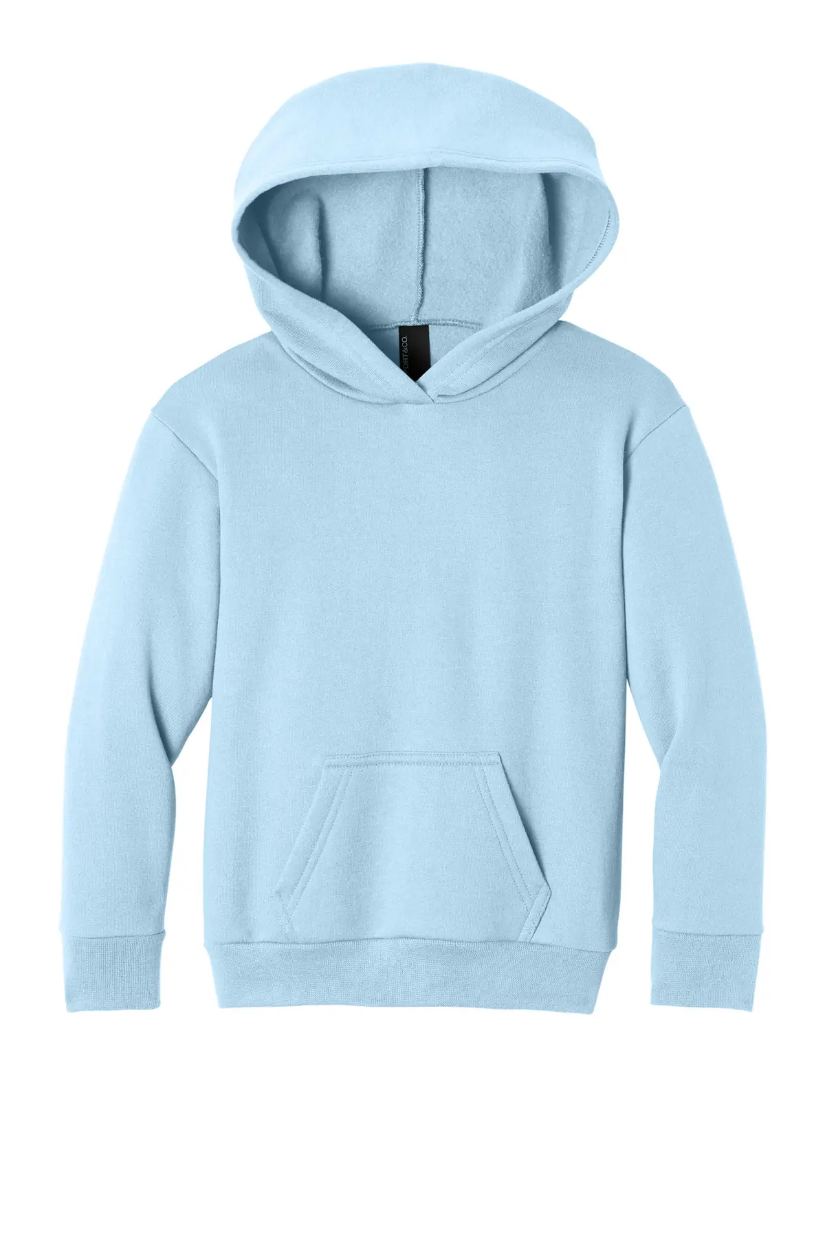 Port & Co Youth Easy Fleece Pullover Hooded Sweatshirt in Ice Blue