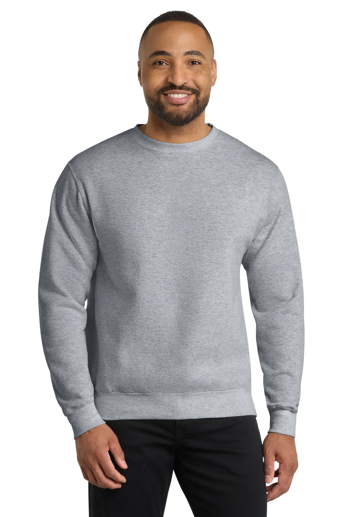 Port & Co Core Fleece Crewneck Sweatshirt. in Athletic Heather