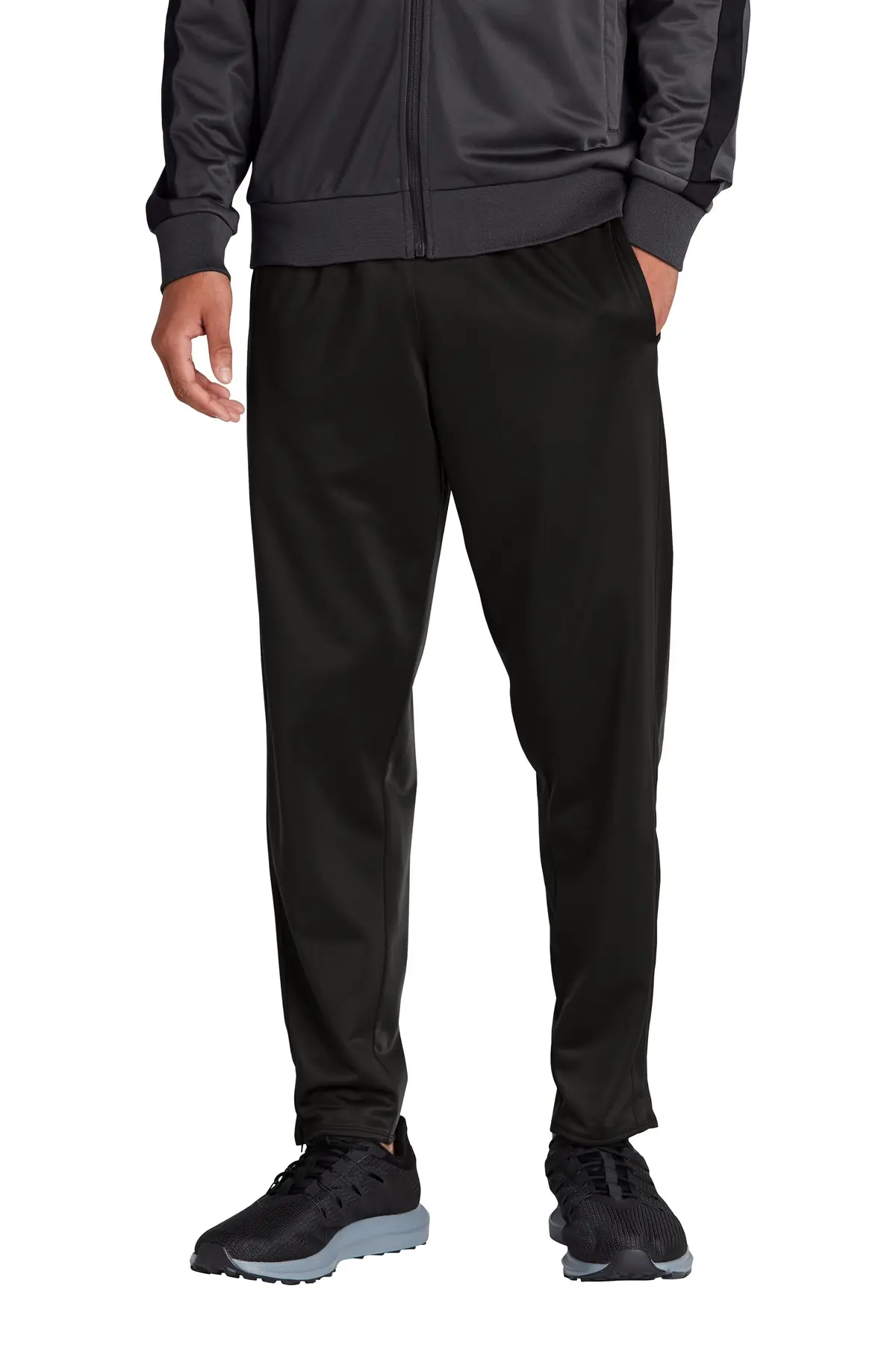Sport-Tek Tricot Track Jogger. in Black