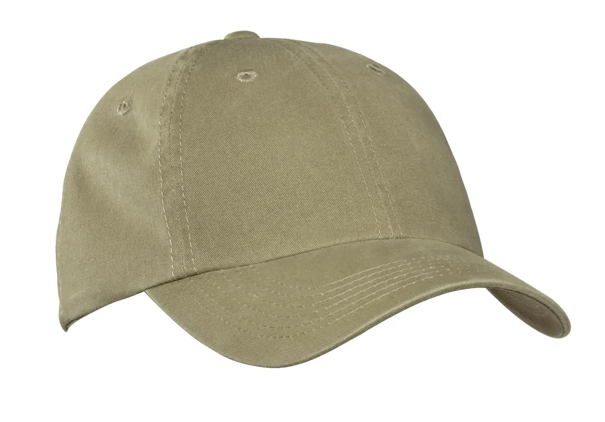 Port Authority Garment-Washed Cap. in Khaki