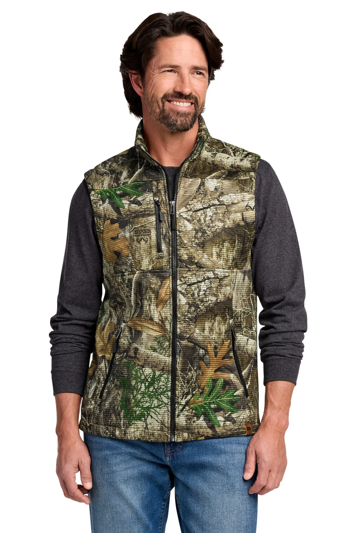 Russell Outdoors Realtree Atlas Soft Shell Vest in Realtree Edge