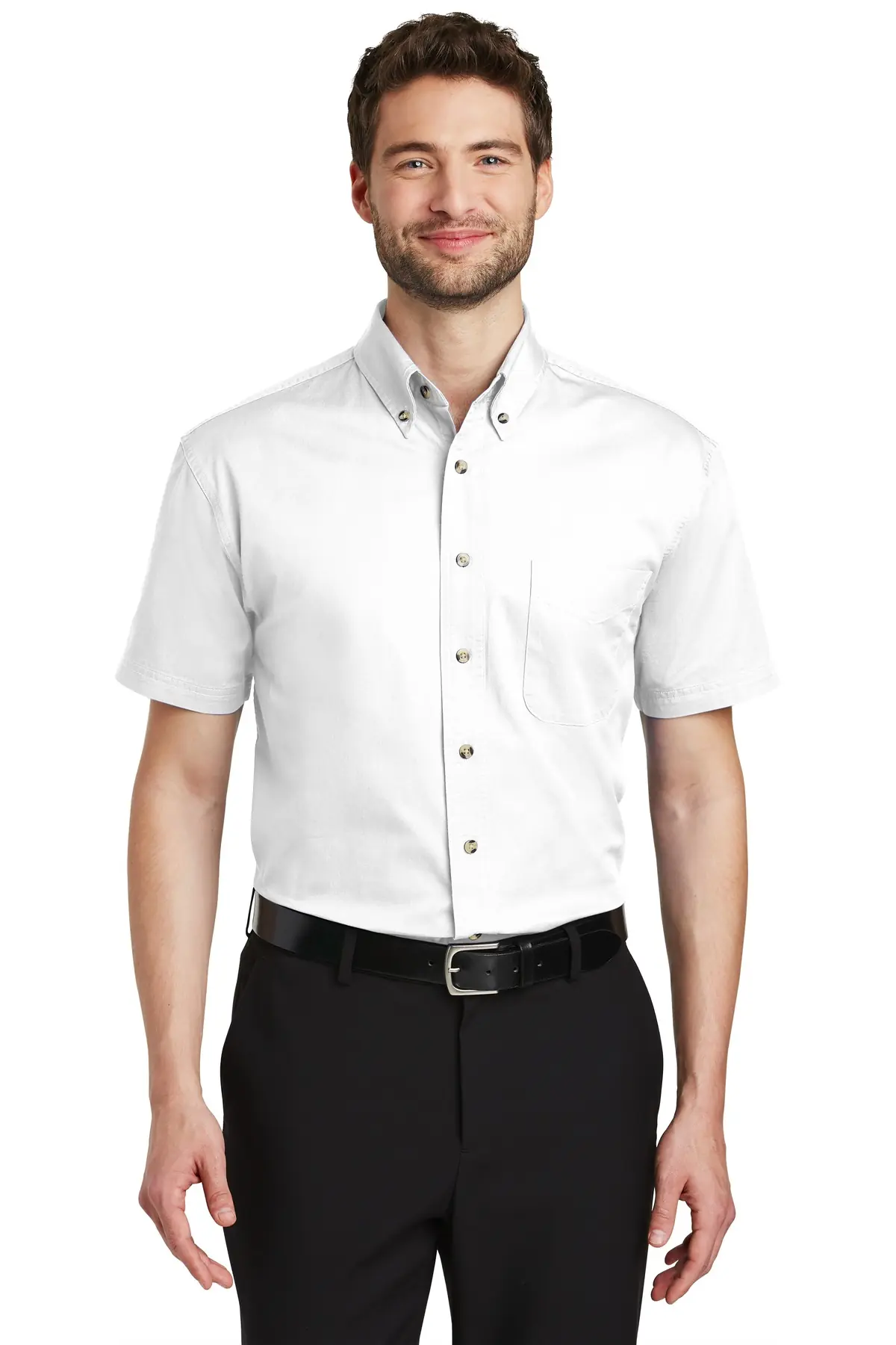 Port Authority Short Sleeve Twill Shirt.