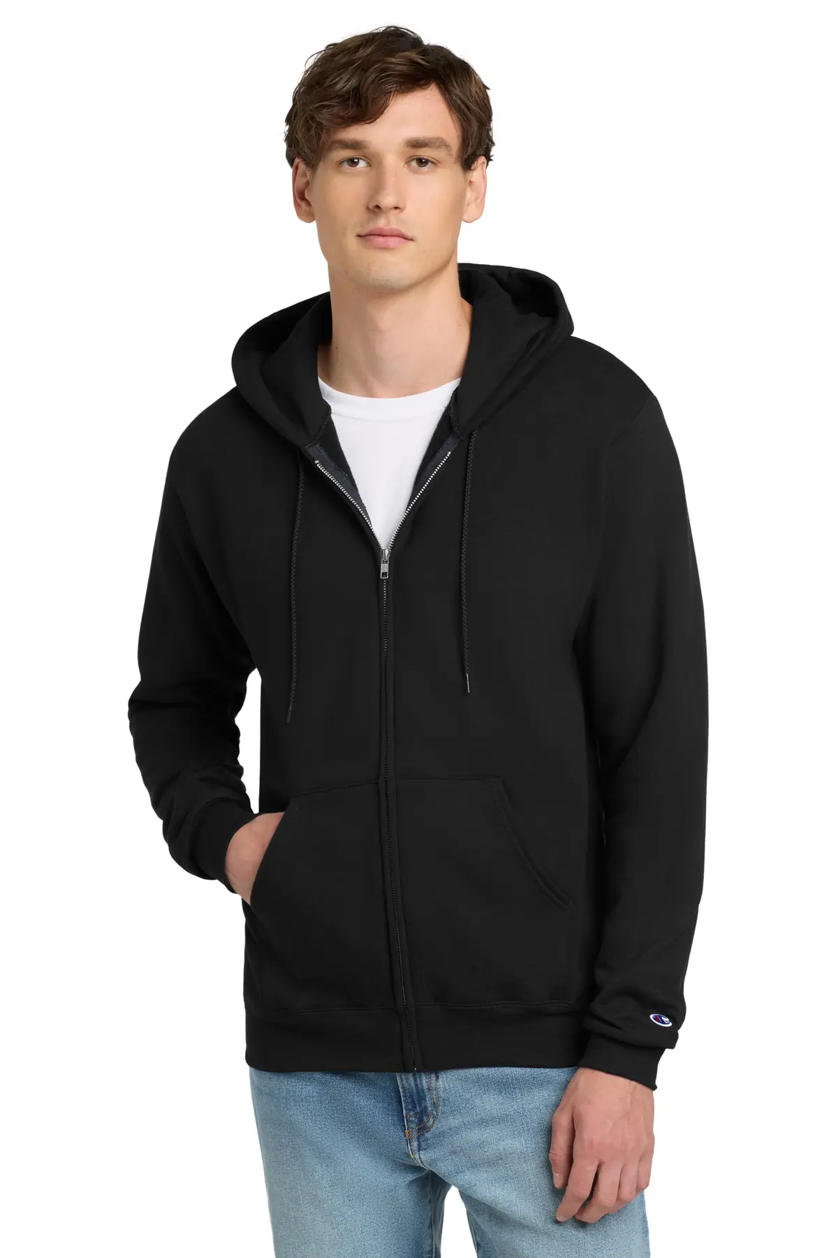 Champion Powerblend Full-Zip Hoodie.