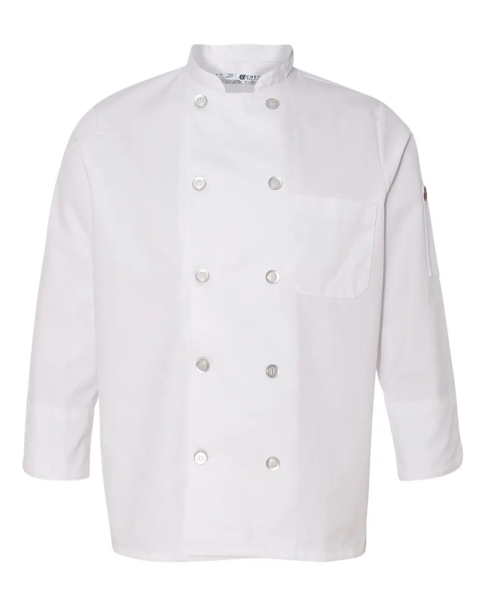 Chef Designs Women's Ten Button Chef Coat in White