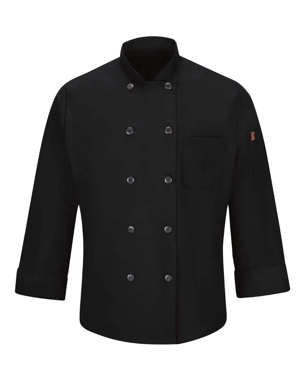 Chef Designs Mimix™ Chef Coat with OilBlok in Black