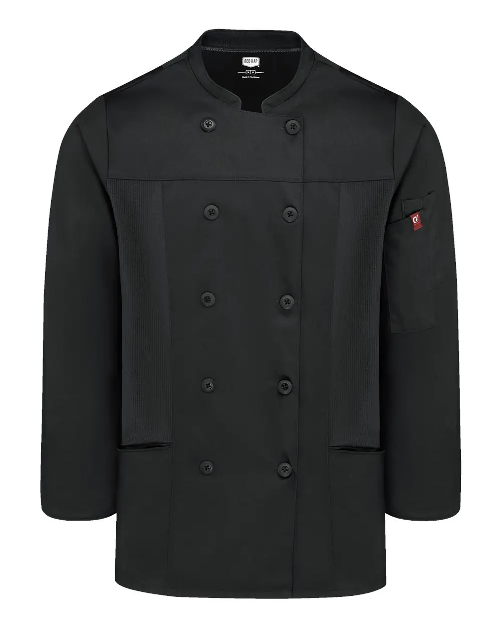 Chef Designs Women's Deluxe Airflow Chef Coat in Black