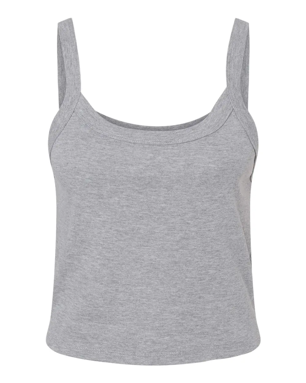 Bella + Canvas Women's Micro Rib Spaghetti Strap Tank in Athletic Heather