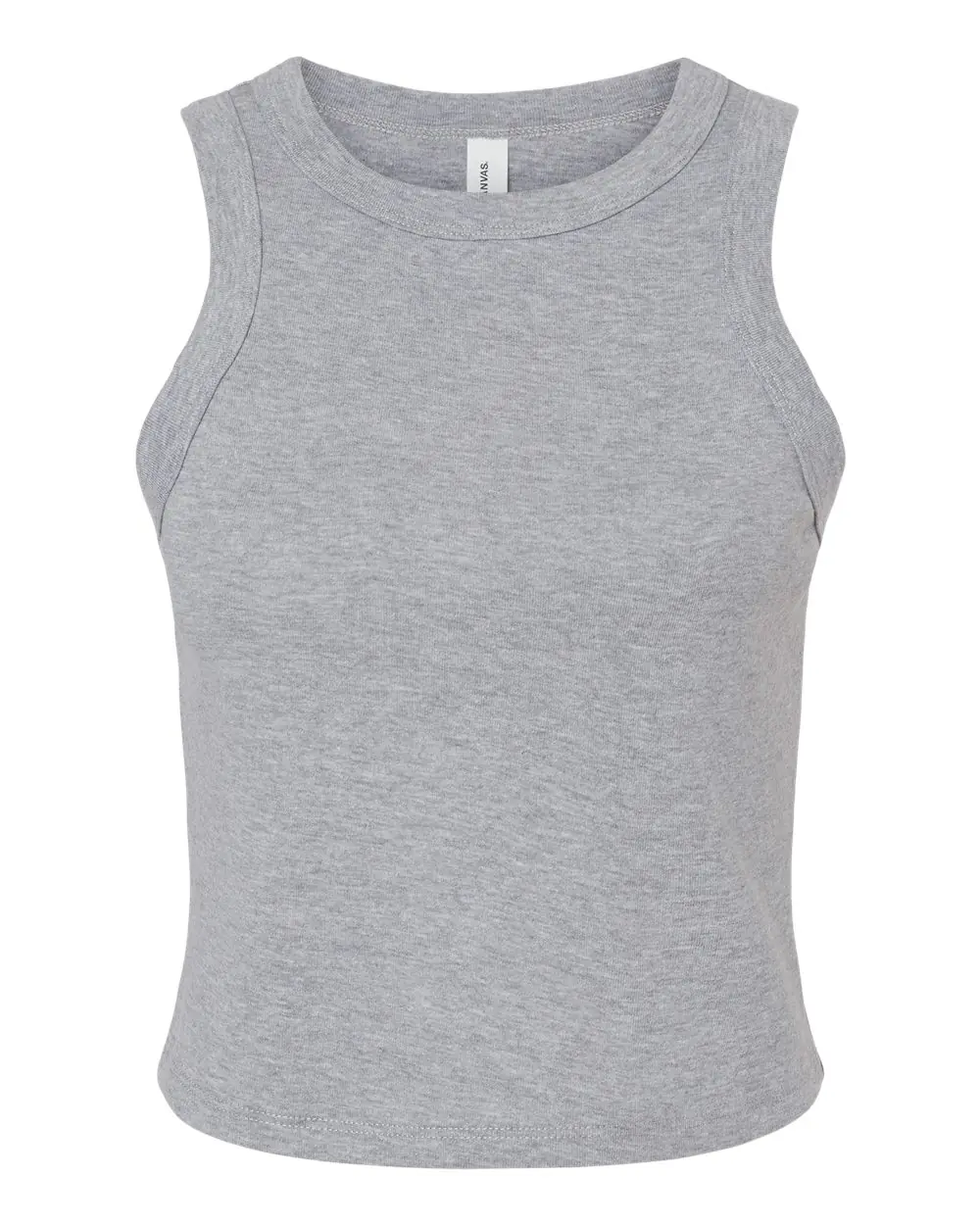 Bella + Canvas Women's Micro Rib Racer Tank in Athletic Heather