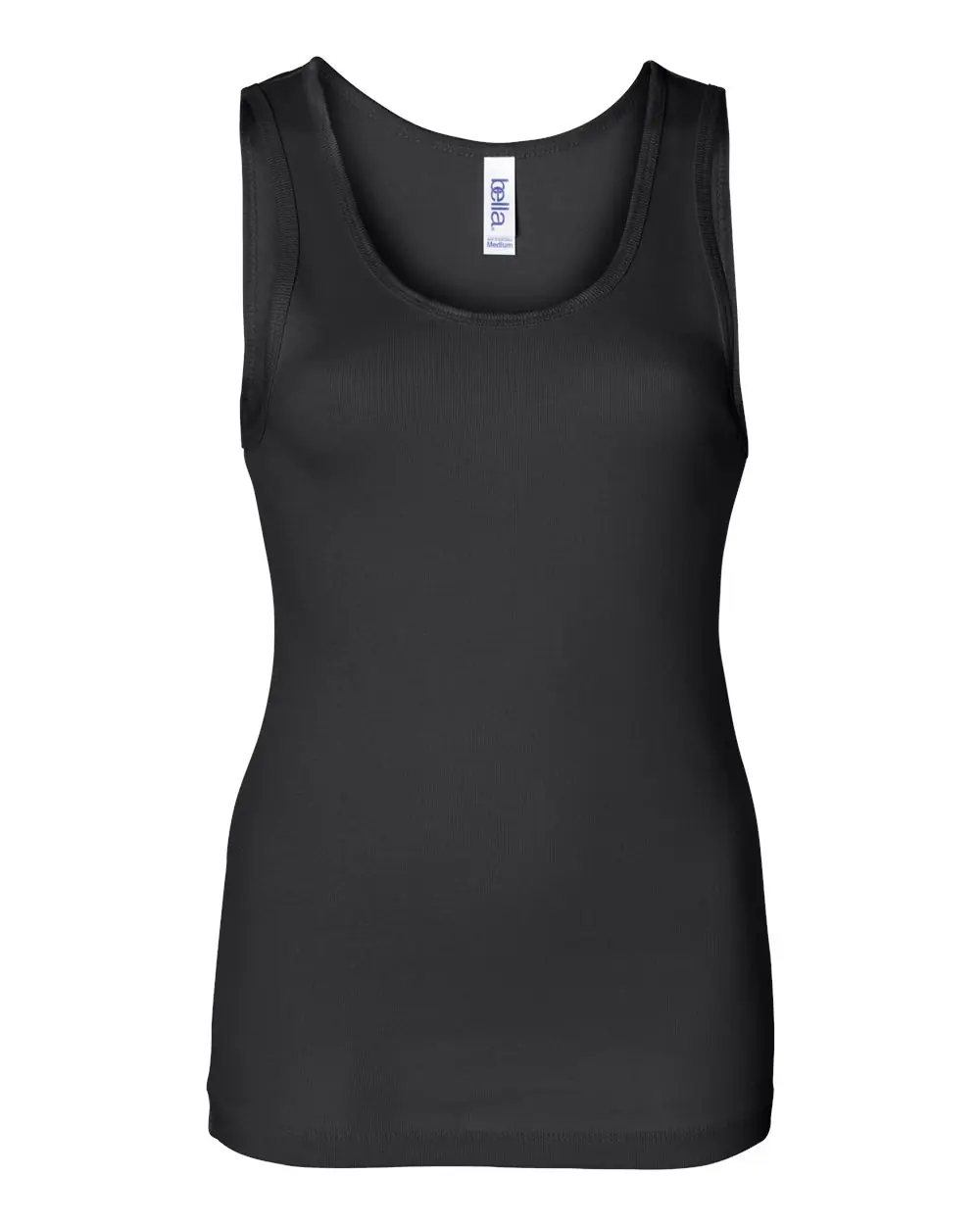 Bella + Canvas Women's Baby Rib Tank in Black