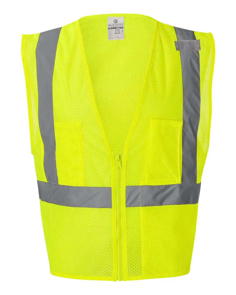 Kishigo Unisex Ultra-Cool™ Mesh Vest with Pockets in Lime