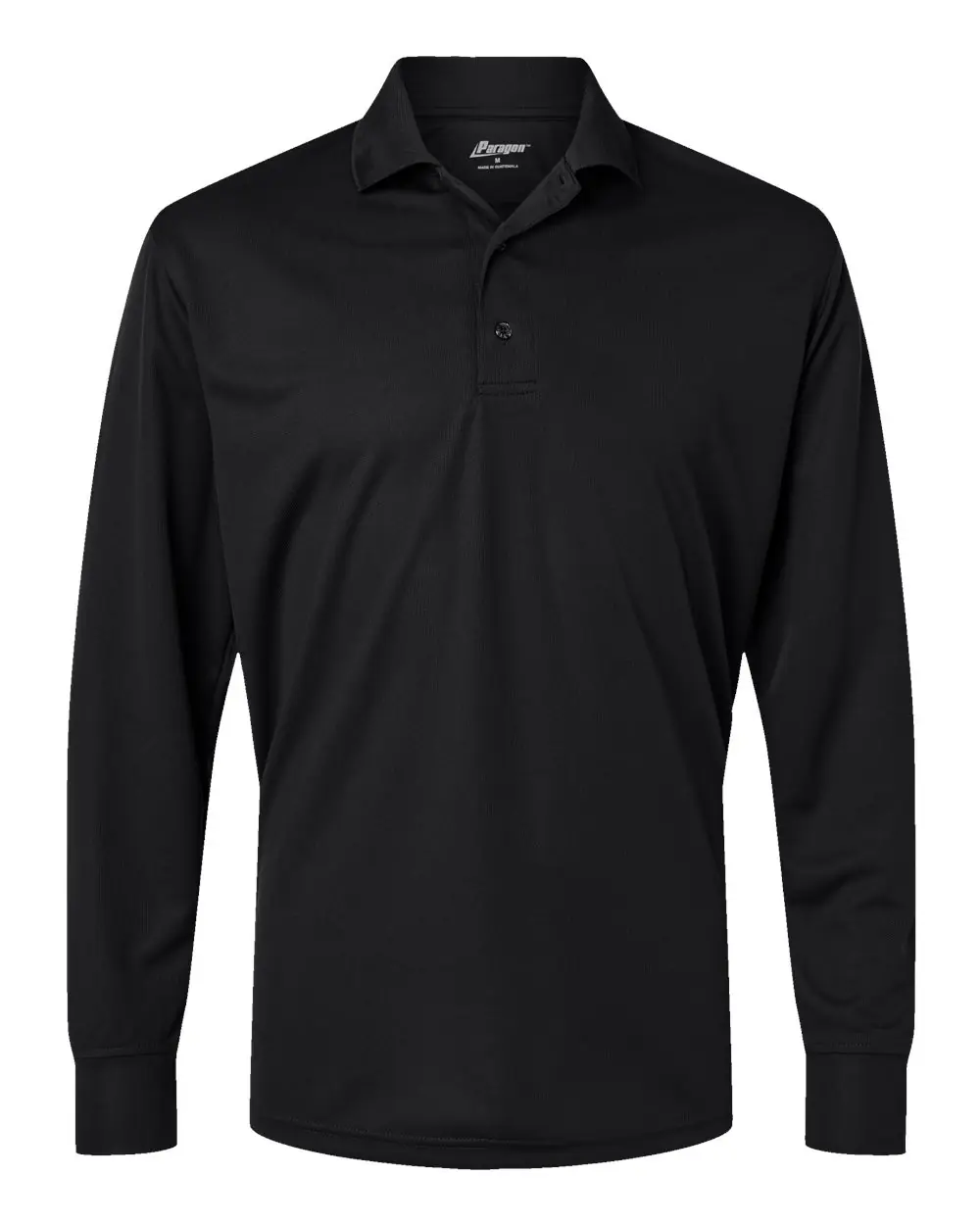 Paragon Men's Prescott Long Sleeve Polo in Black