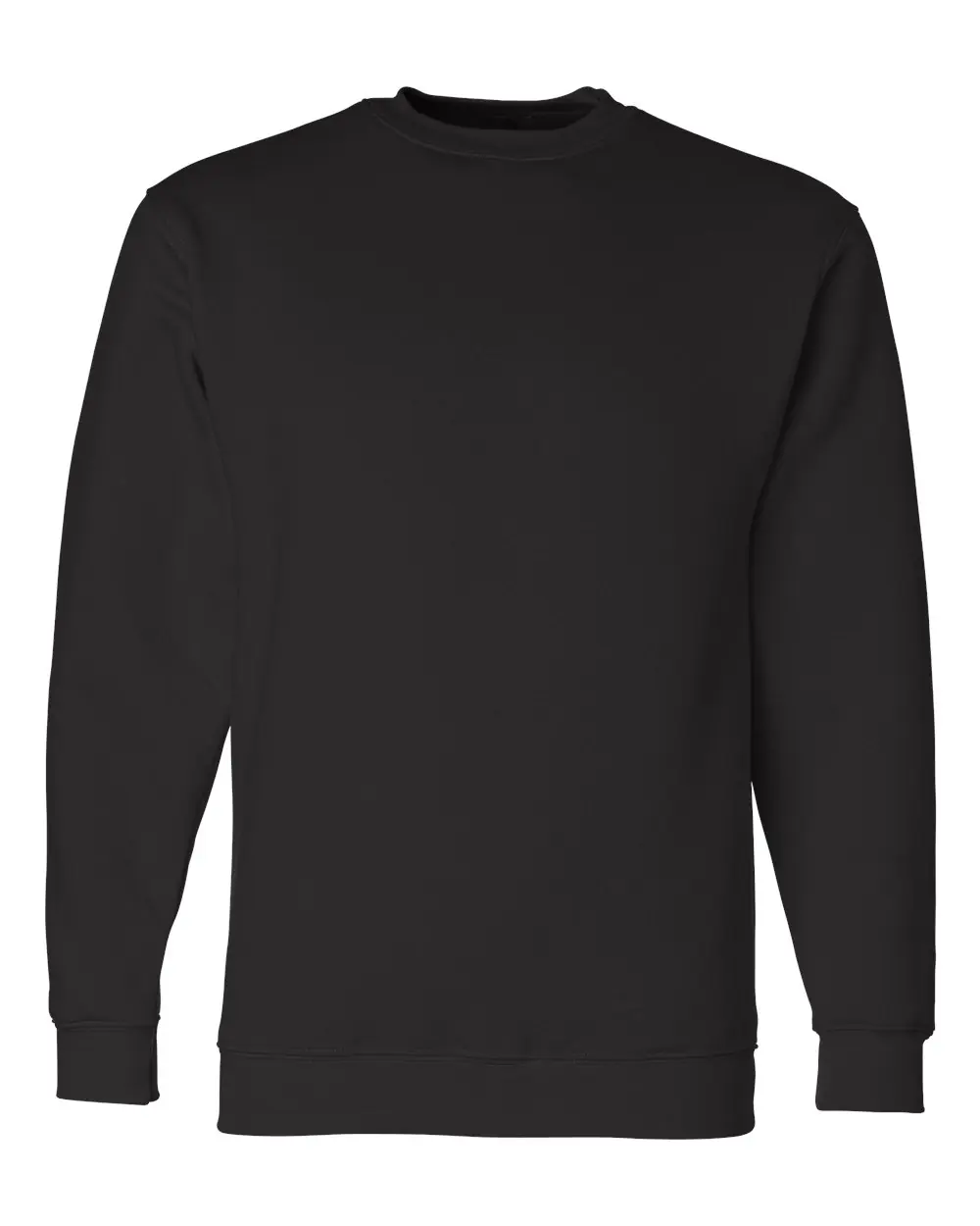 Bayside Unisex USA-Made Crewneck Sweatshirt in Black