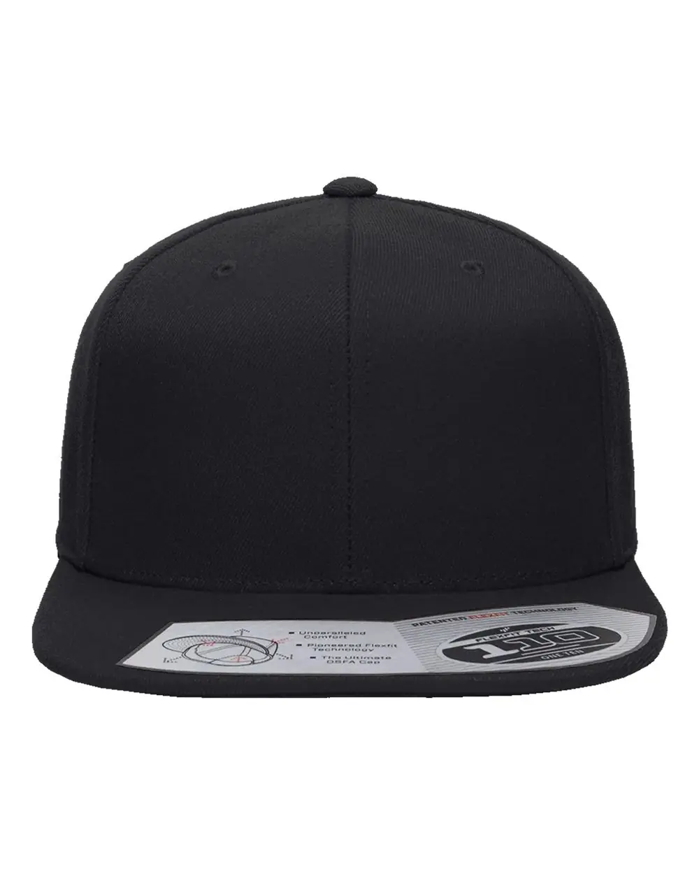 Flexfit 110® Snapback Cap in Black