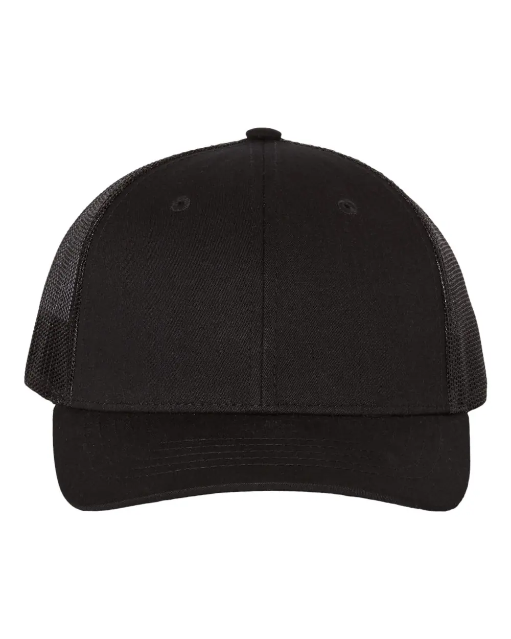 Richardson Youth Trucker Snapback Cap in Black