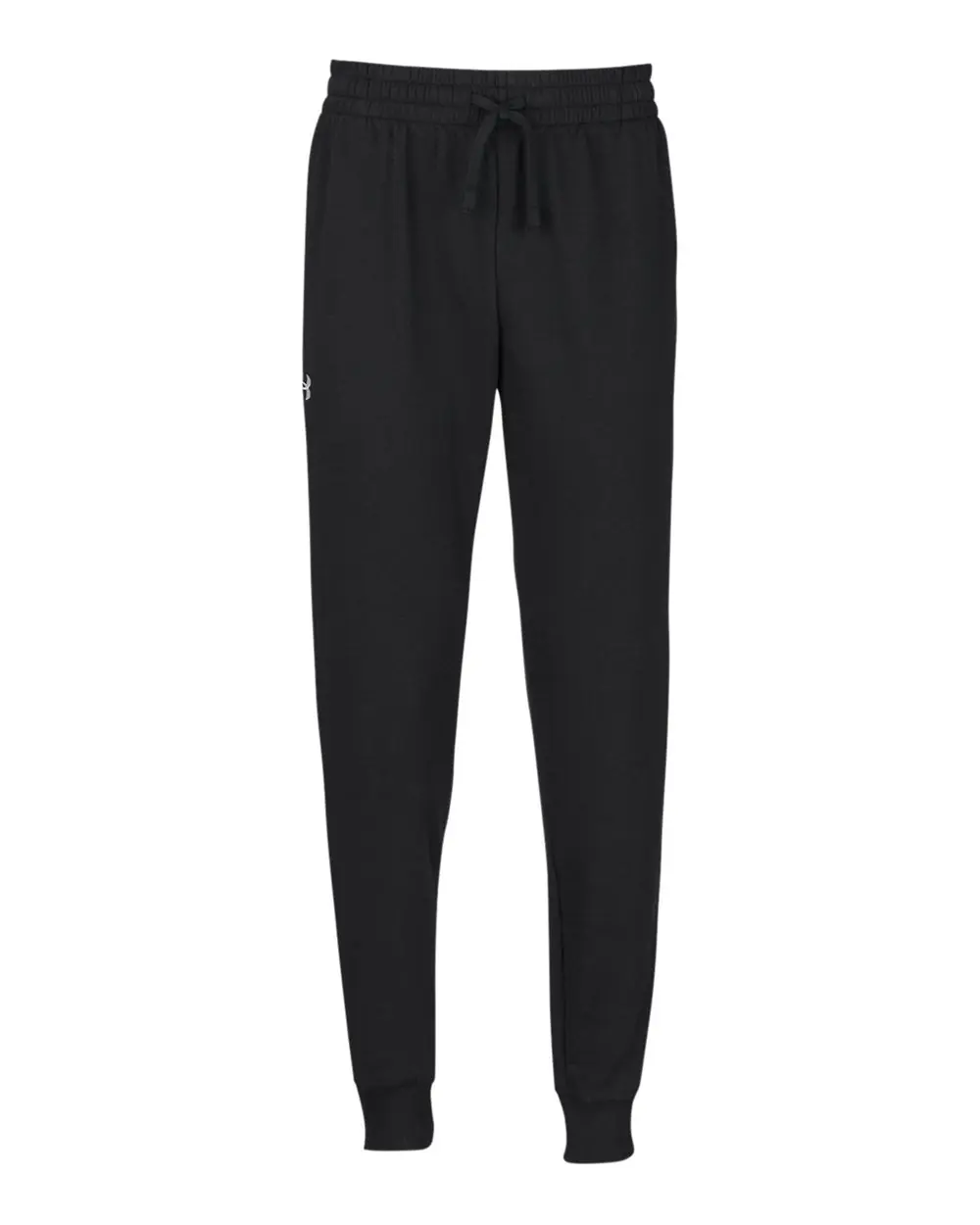 Under Armour Unisex Rival Fleece Joggers in Black/ White